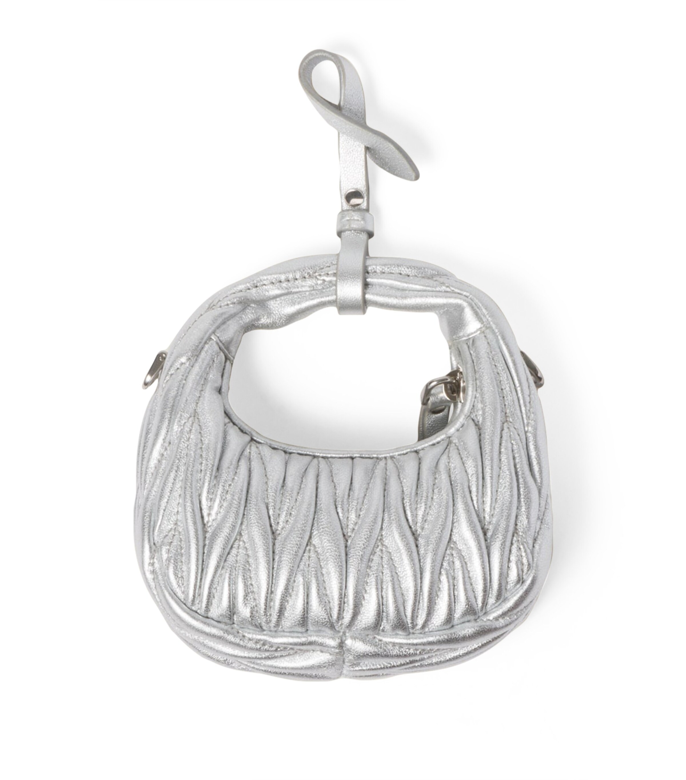 Micro Leather Wander Hobo Bag F0118 Image 2