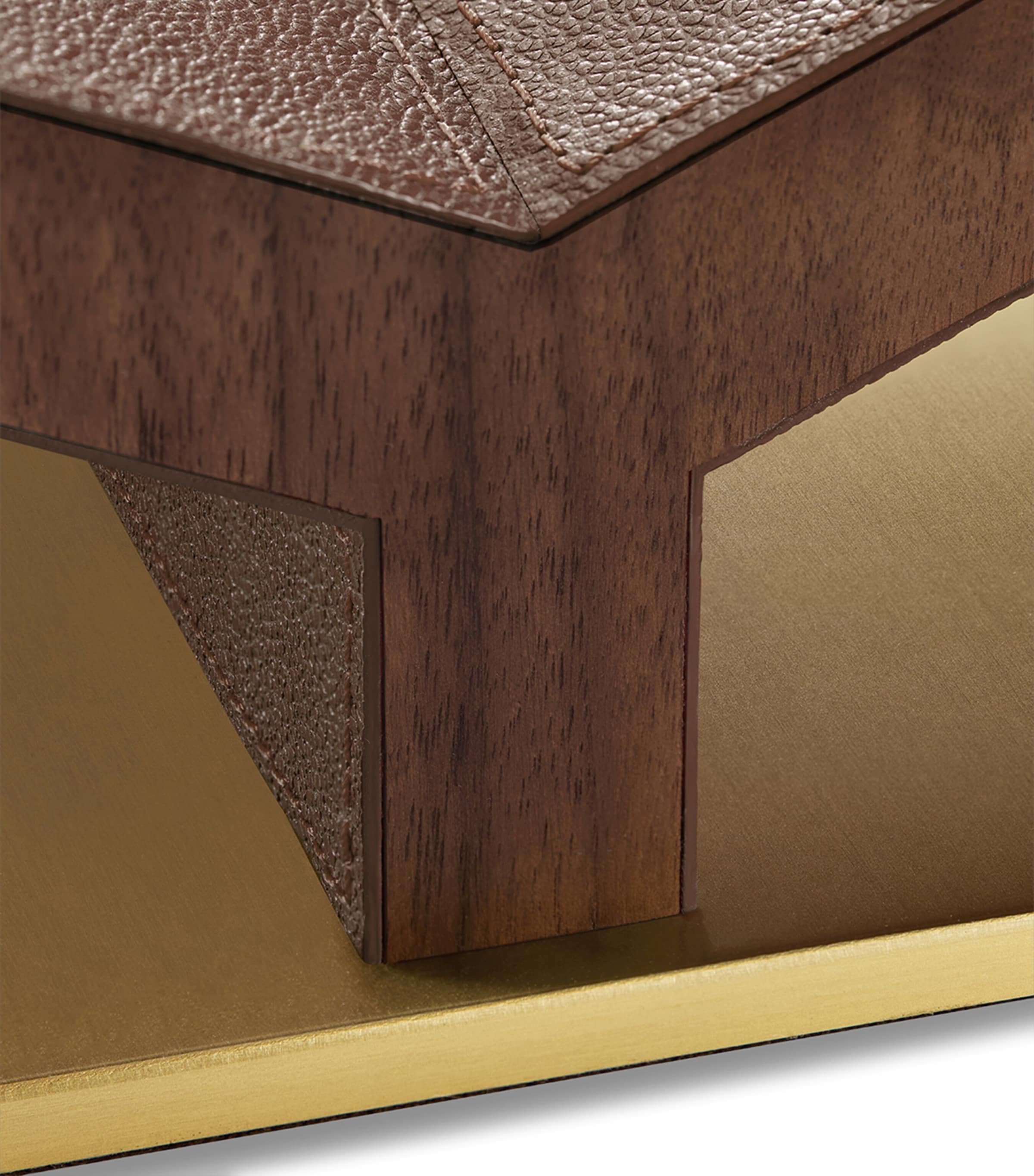 Walnut-Leather Classic Collector Bookstand BROWN Image 4