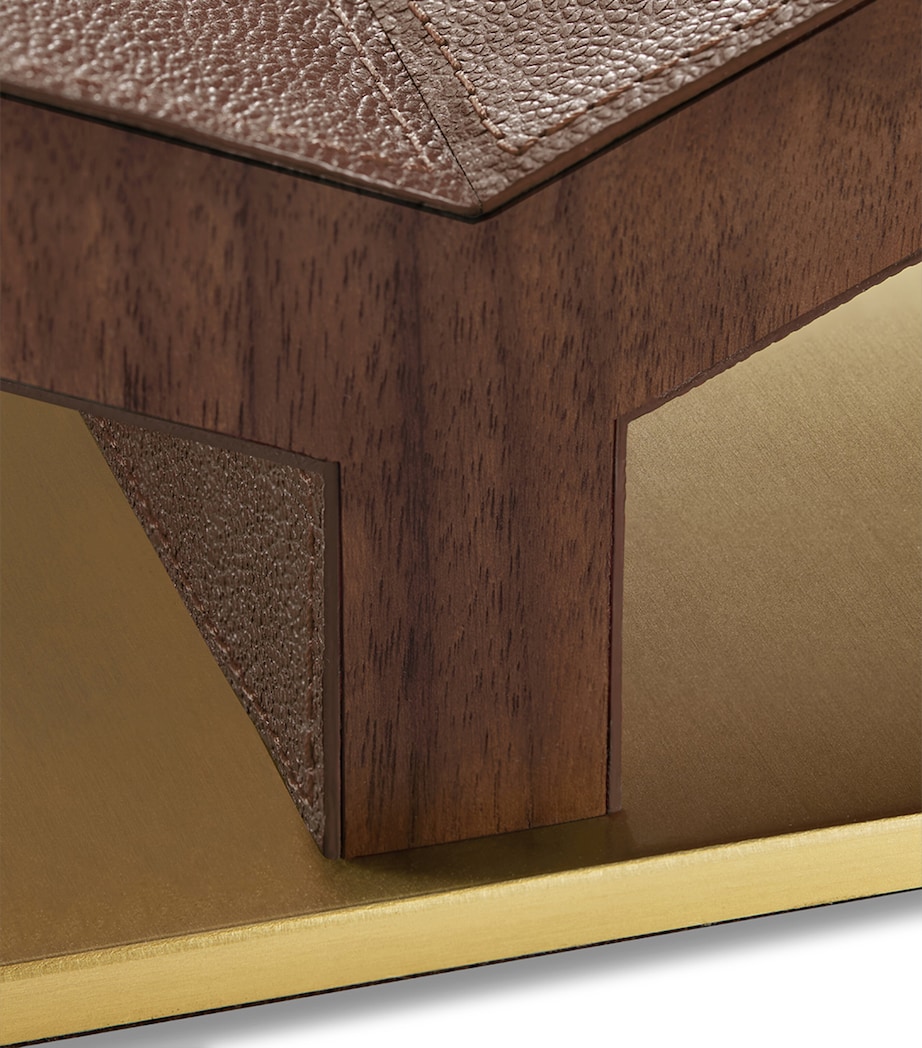 Walnut-Leather Classic Collector Bookstand BROWN Image 4