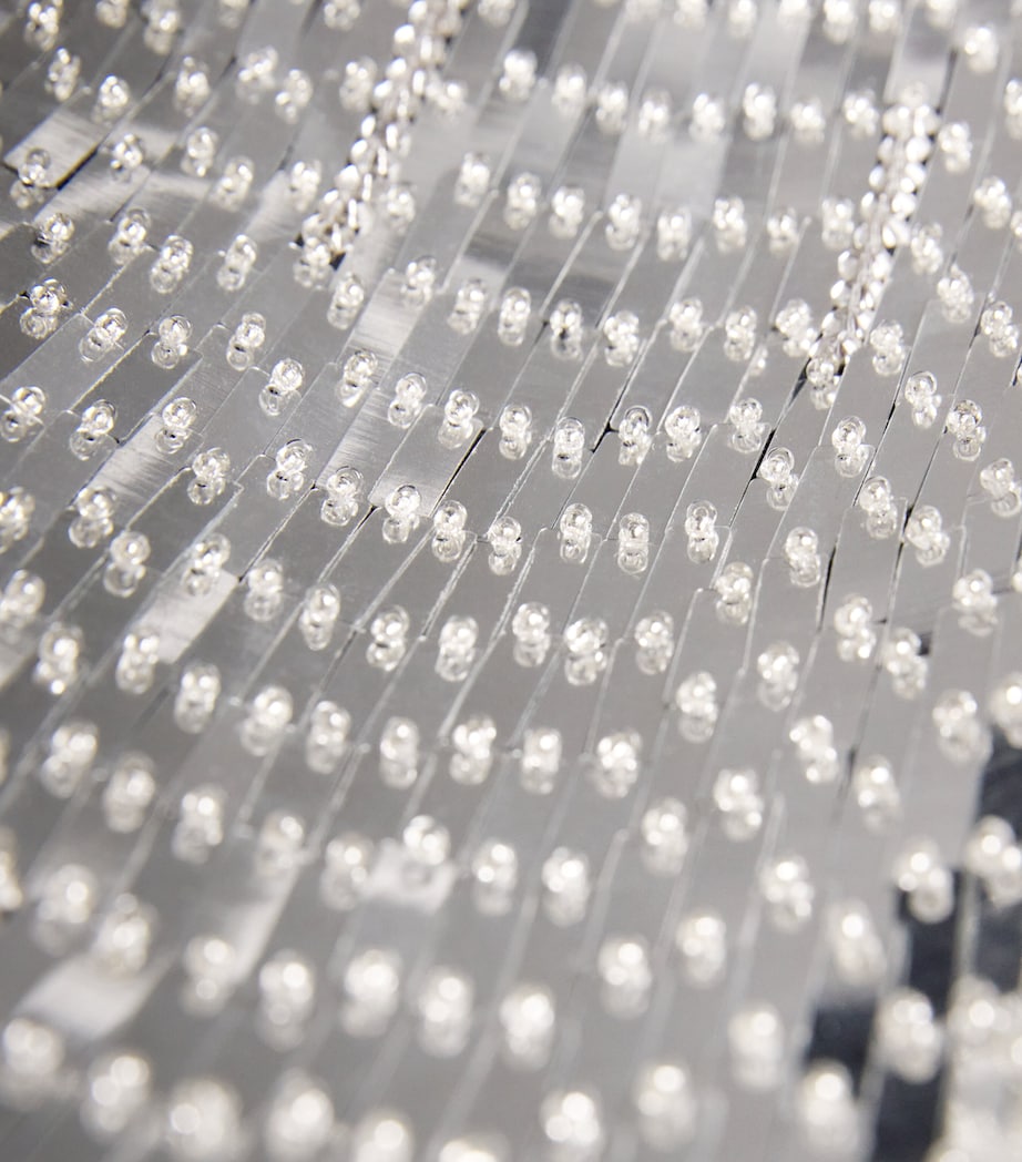 Embellished Crepe Gown BLACK WITH CRYSTAL Image 5