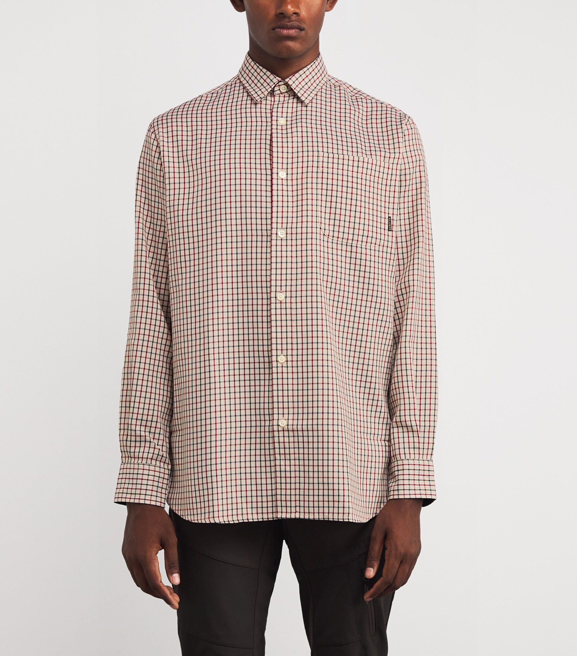 Check Ellis Shirt 01D1:IVRY+GREEN CHCK Image 3