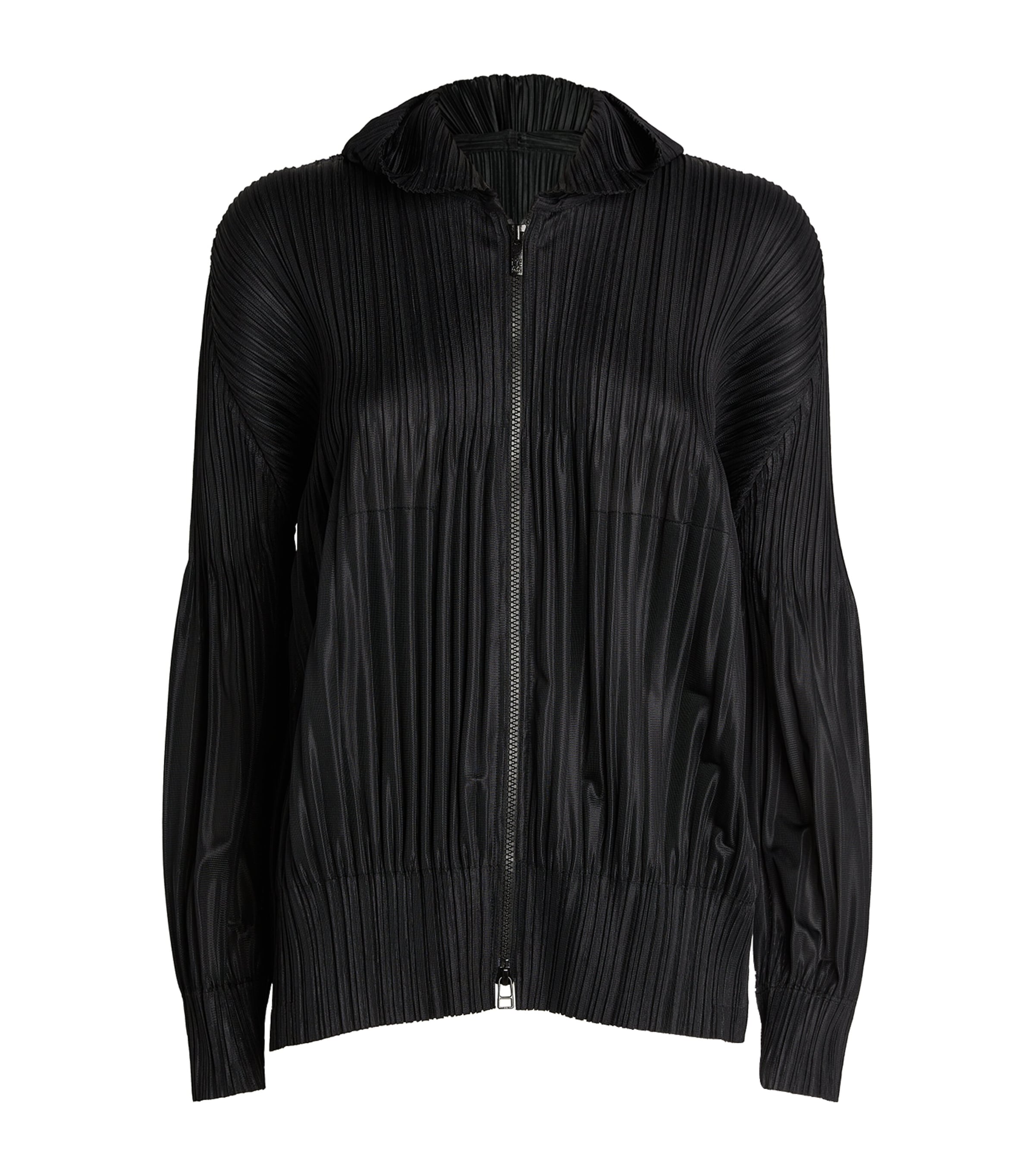 Shop Issey Miyake Fluffy Basics Jacket In Black