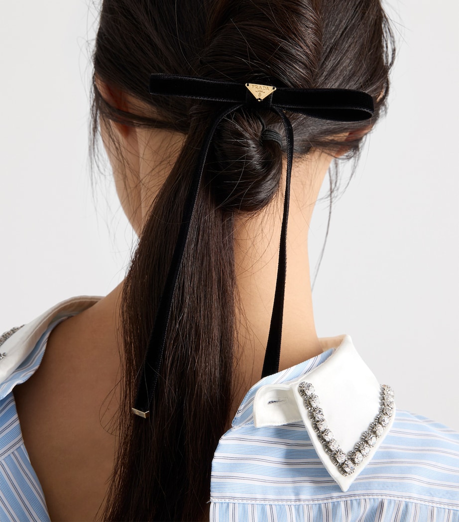 Velvet Bow Hair Clip F0002 Image 2