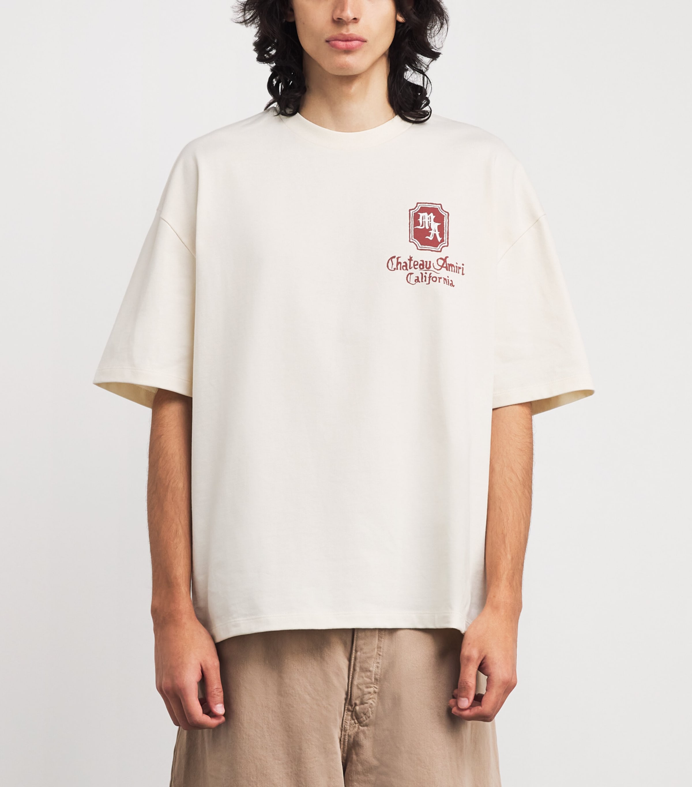 Logo Print T-Shirt IVORY Image 3