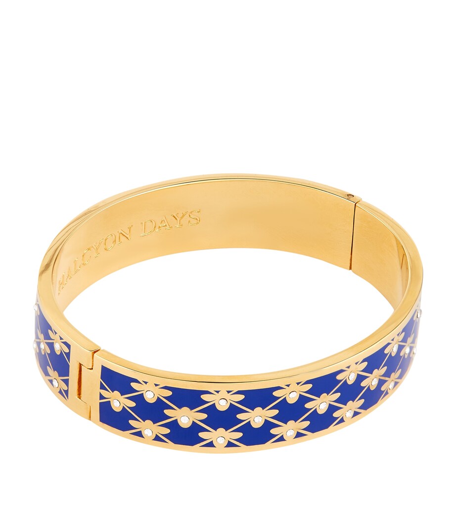 Bee Trellis Bangle BLUE/GOLD Image 3