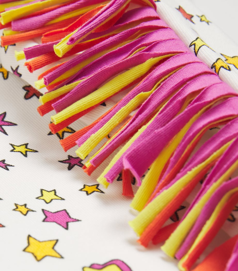 Star Print Fringe-Detail Sweatpants (3-14 Years) 103MCAVORIO/MULTI Image 4