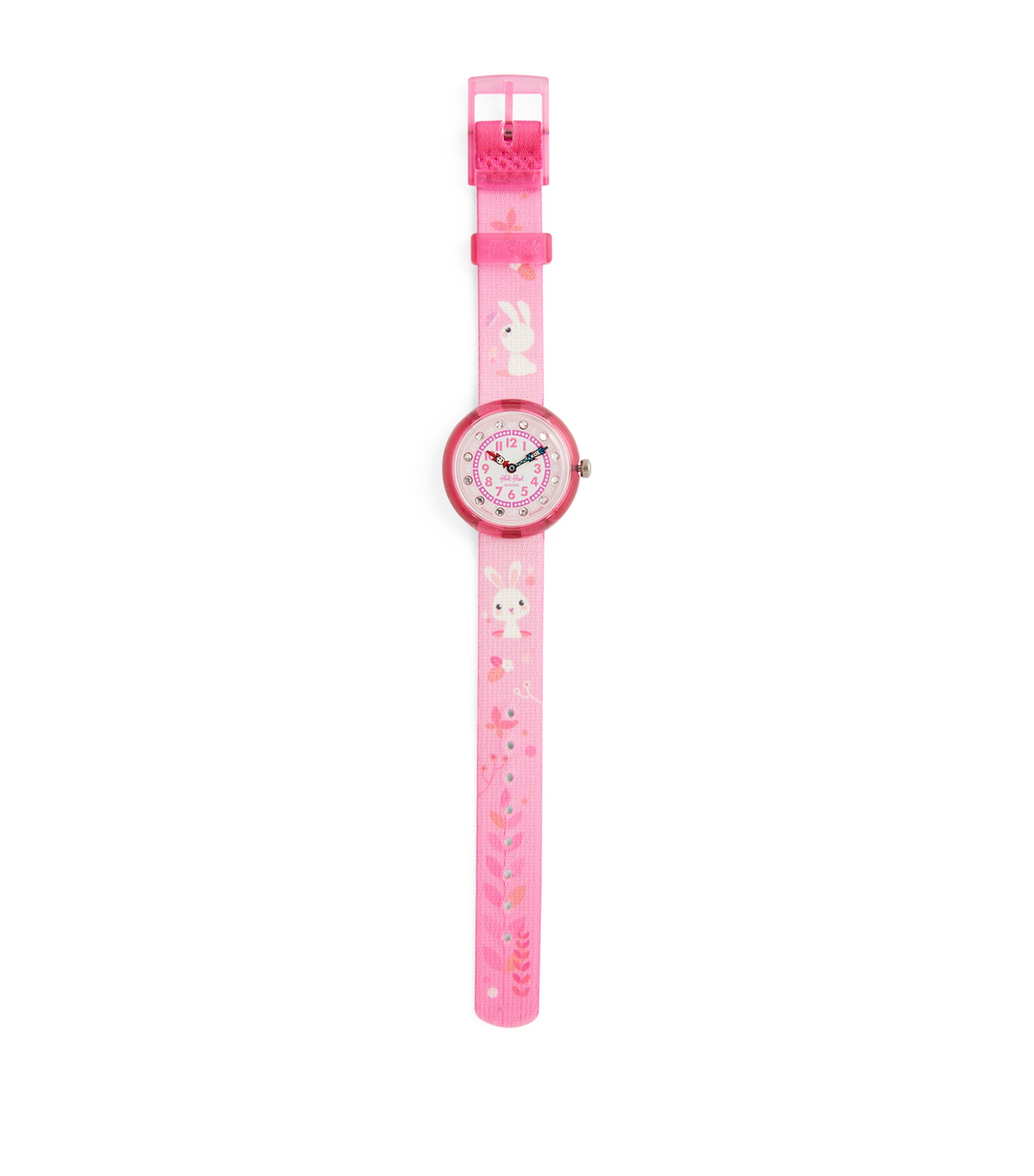 Flik Flak Kids' Embellished So Cute Watch In Pink