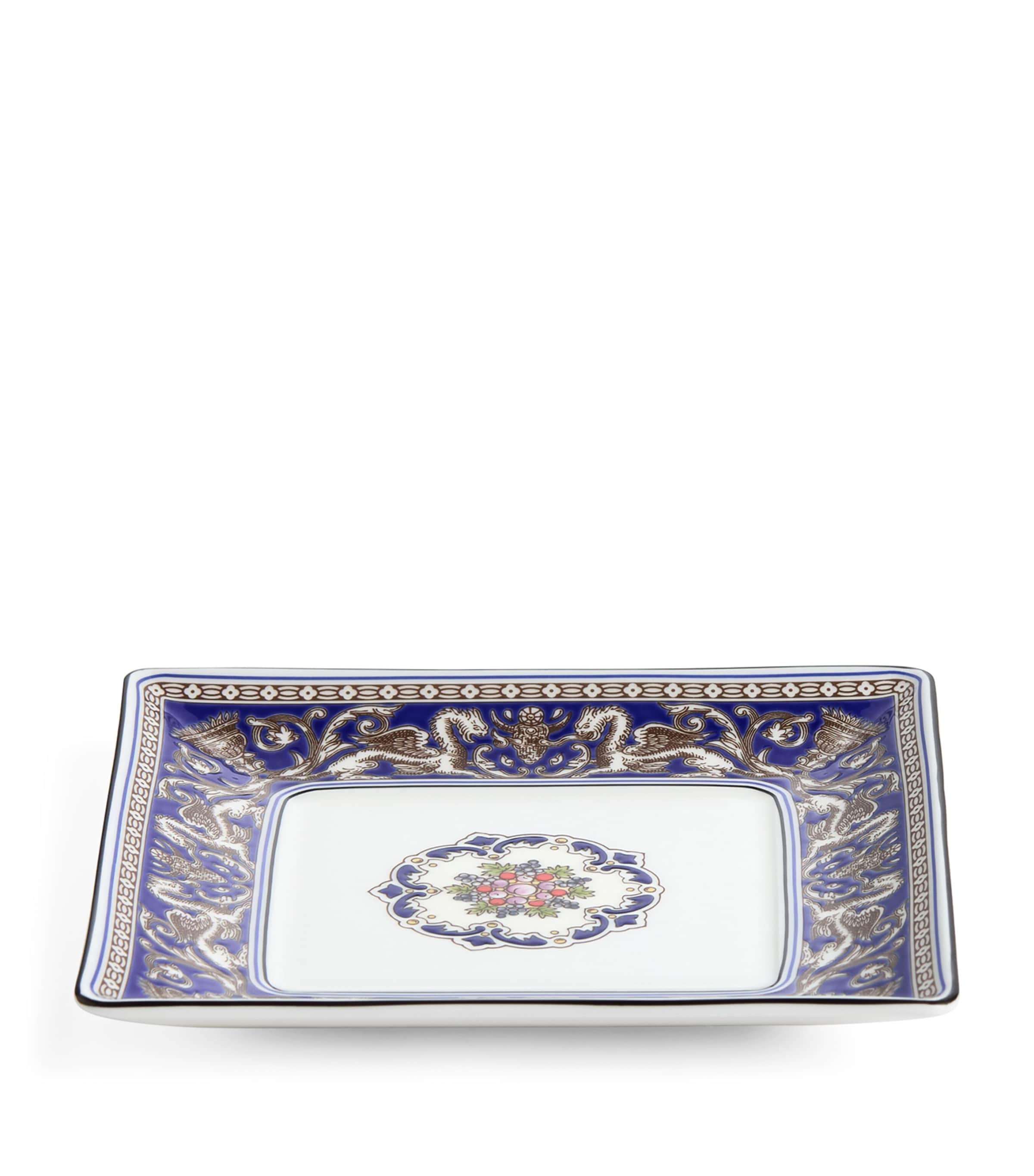 Florentine Marine Square Tray (14cm) BLUE Image 2