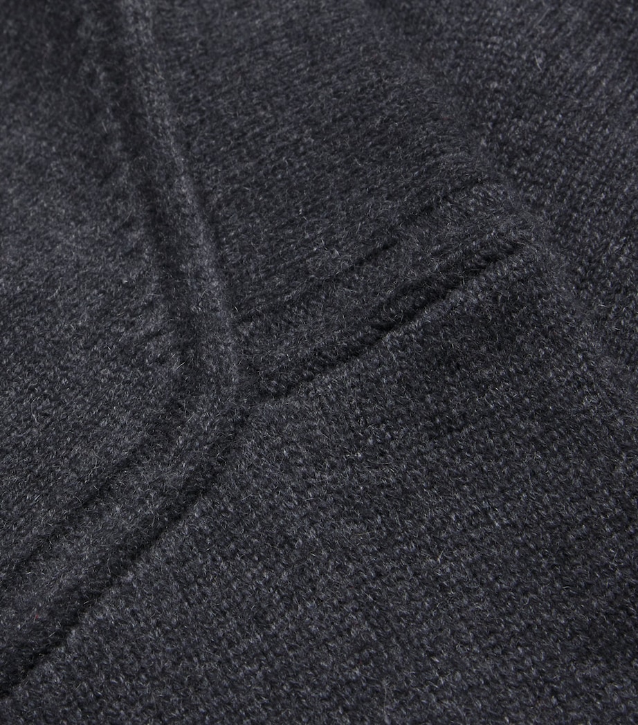 Luxe Cashmere High-Neck Sweater DARK SMOKE Image 5