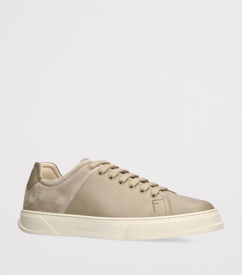 Leather Clayton Sneakers BEIGE Image 3