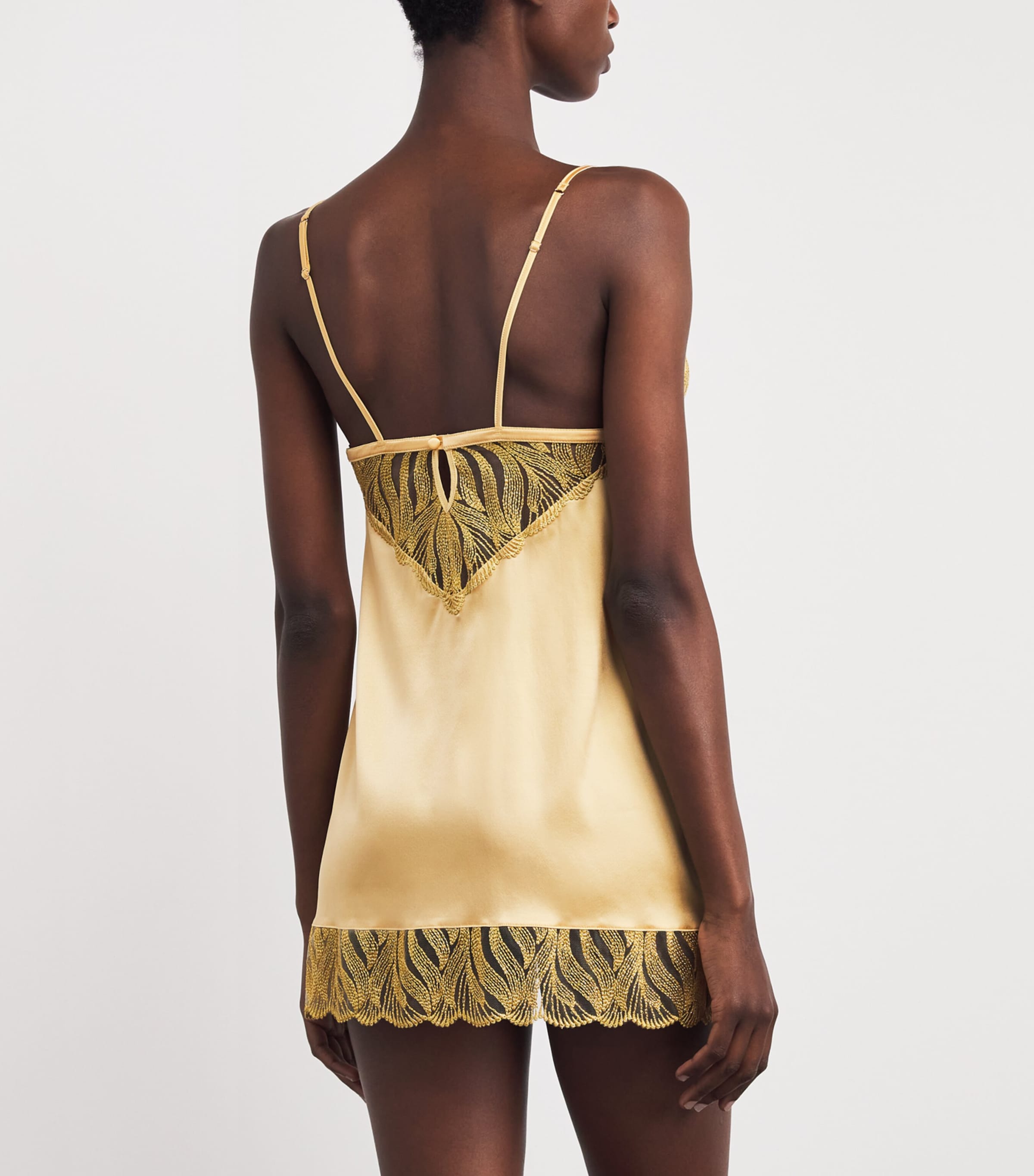 Celeste Satin Slip GOLD Image 3