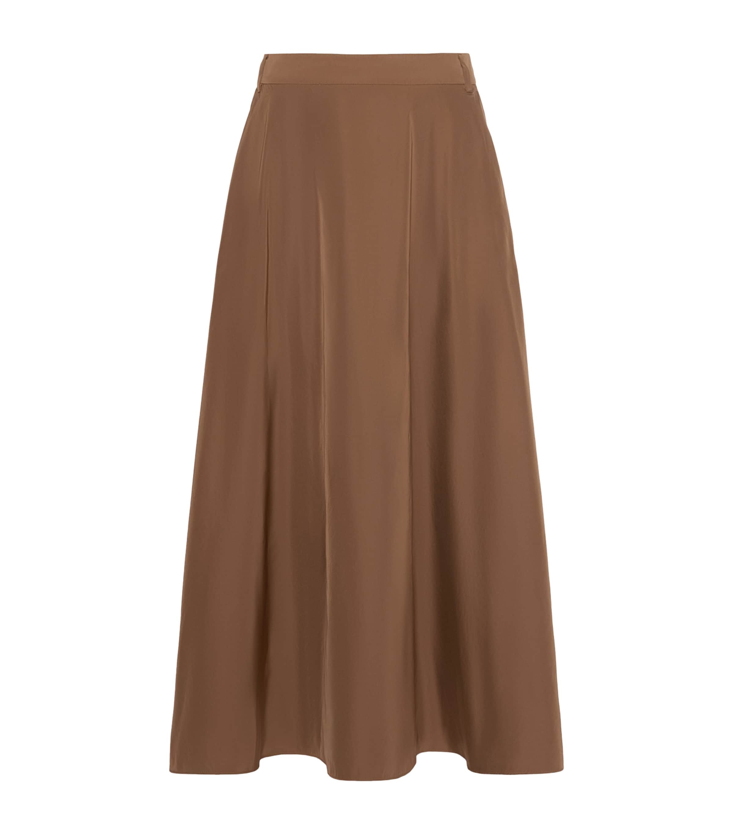 Max Mara Womens Taffeta Maxi Skirt Honey Image 1