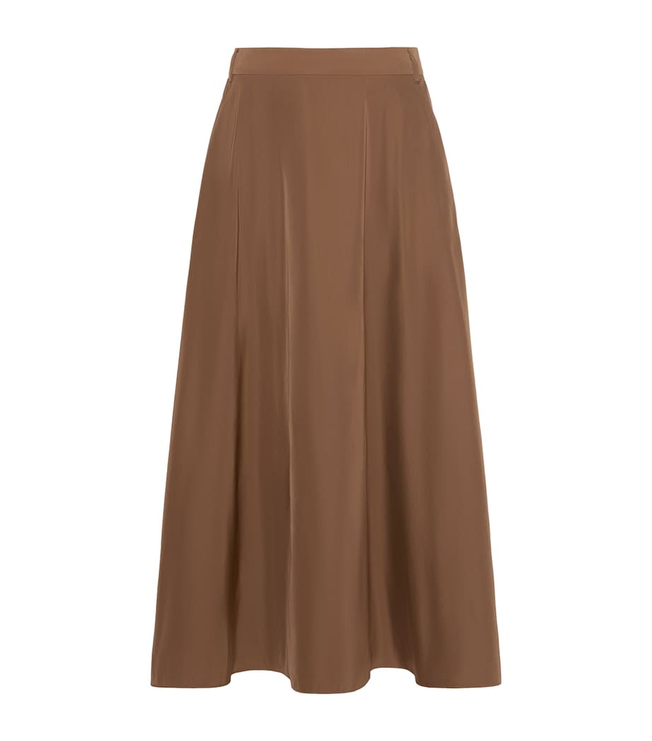 Max Mara Womens Taffeta Maxi Skirt Honey Image 1