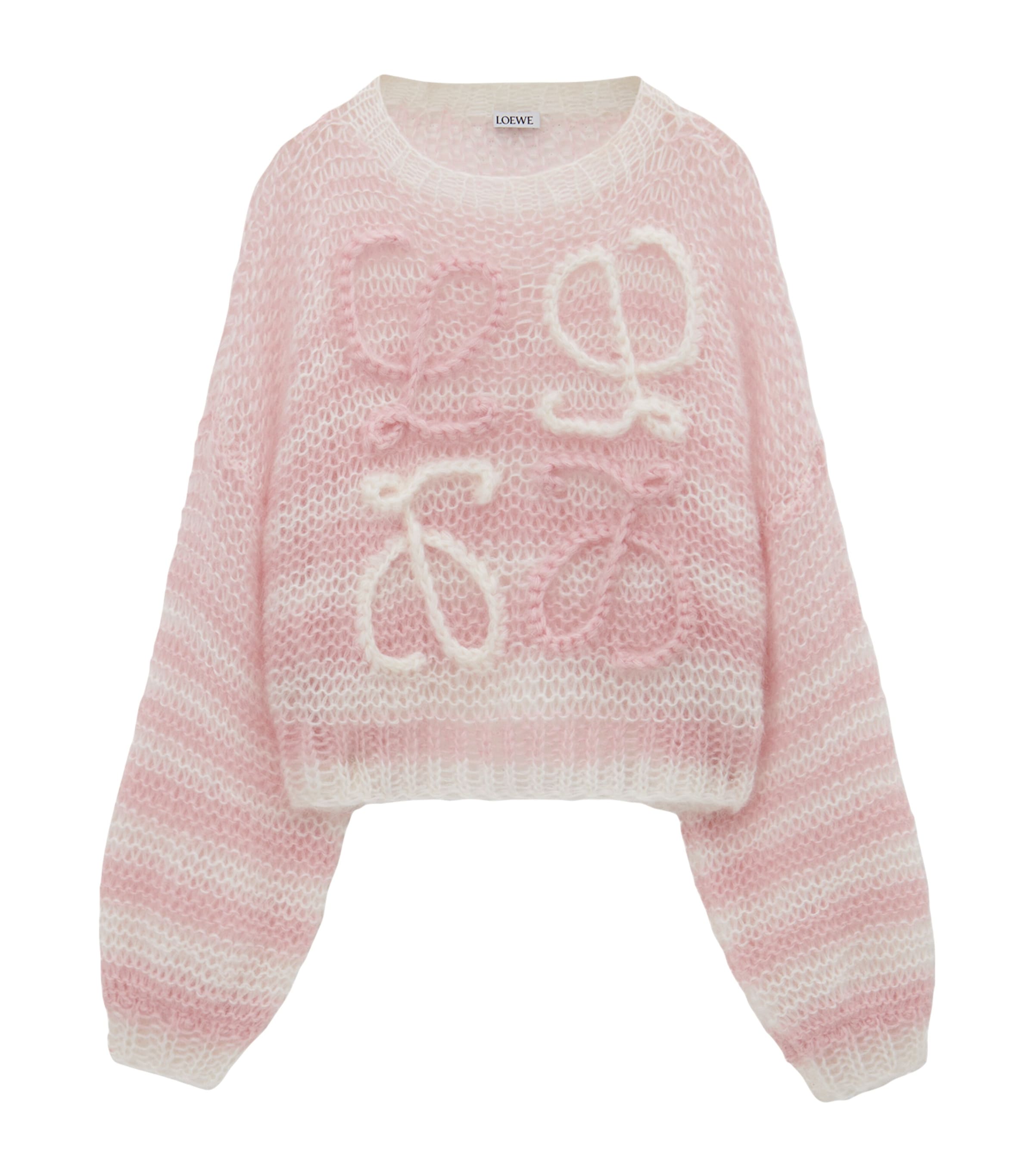 LOEWE Mohair-Blend Anagram Sweater | Harrods US LOEWE Mohair-Blend Anagram Sweater | Harrods US