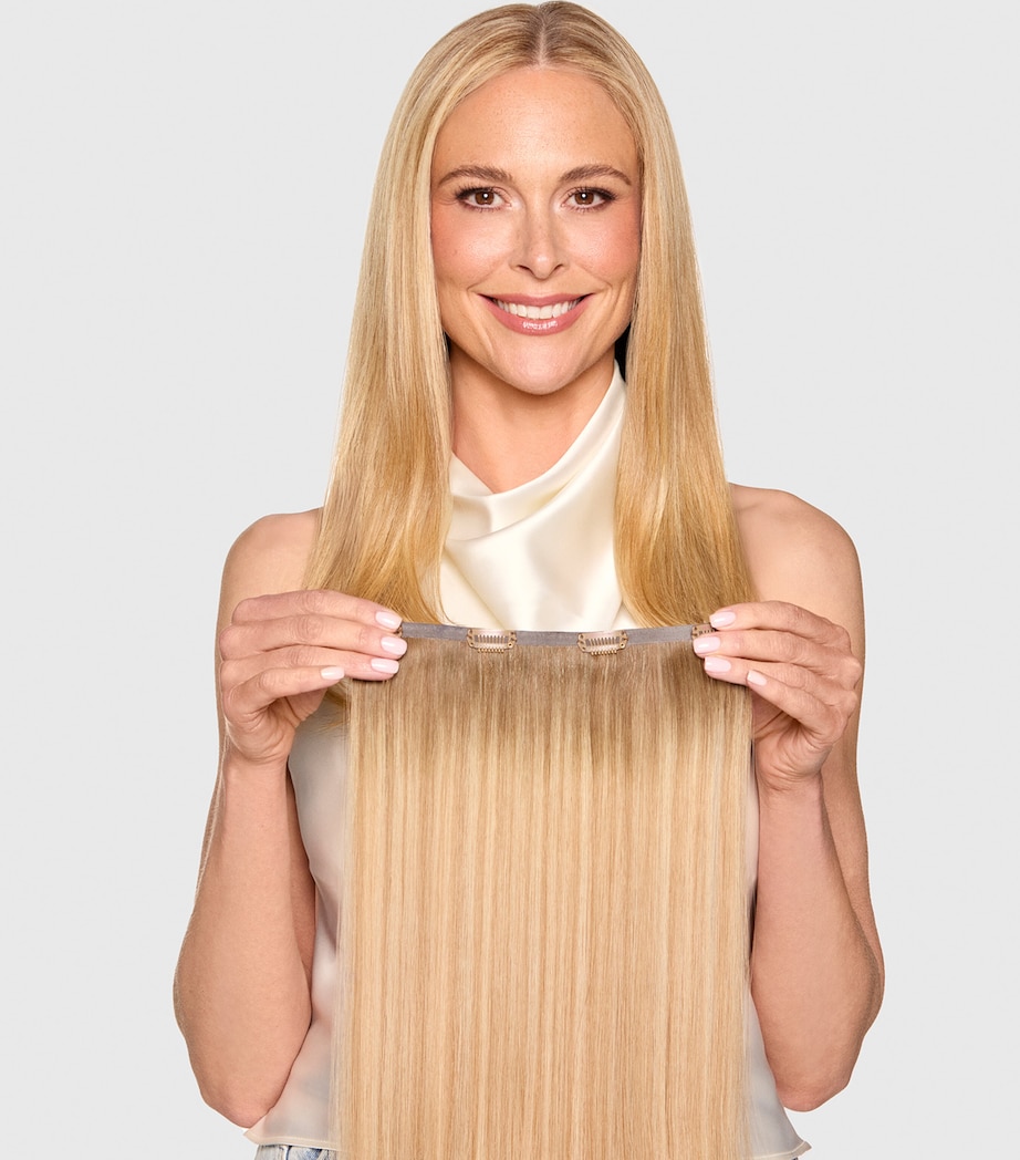 Beauty Works x Huda BARELY THERE Mix & Match Volumiser Clip-In Hair Extensions (20") SPICED OUD Image 5