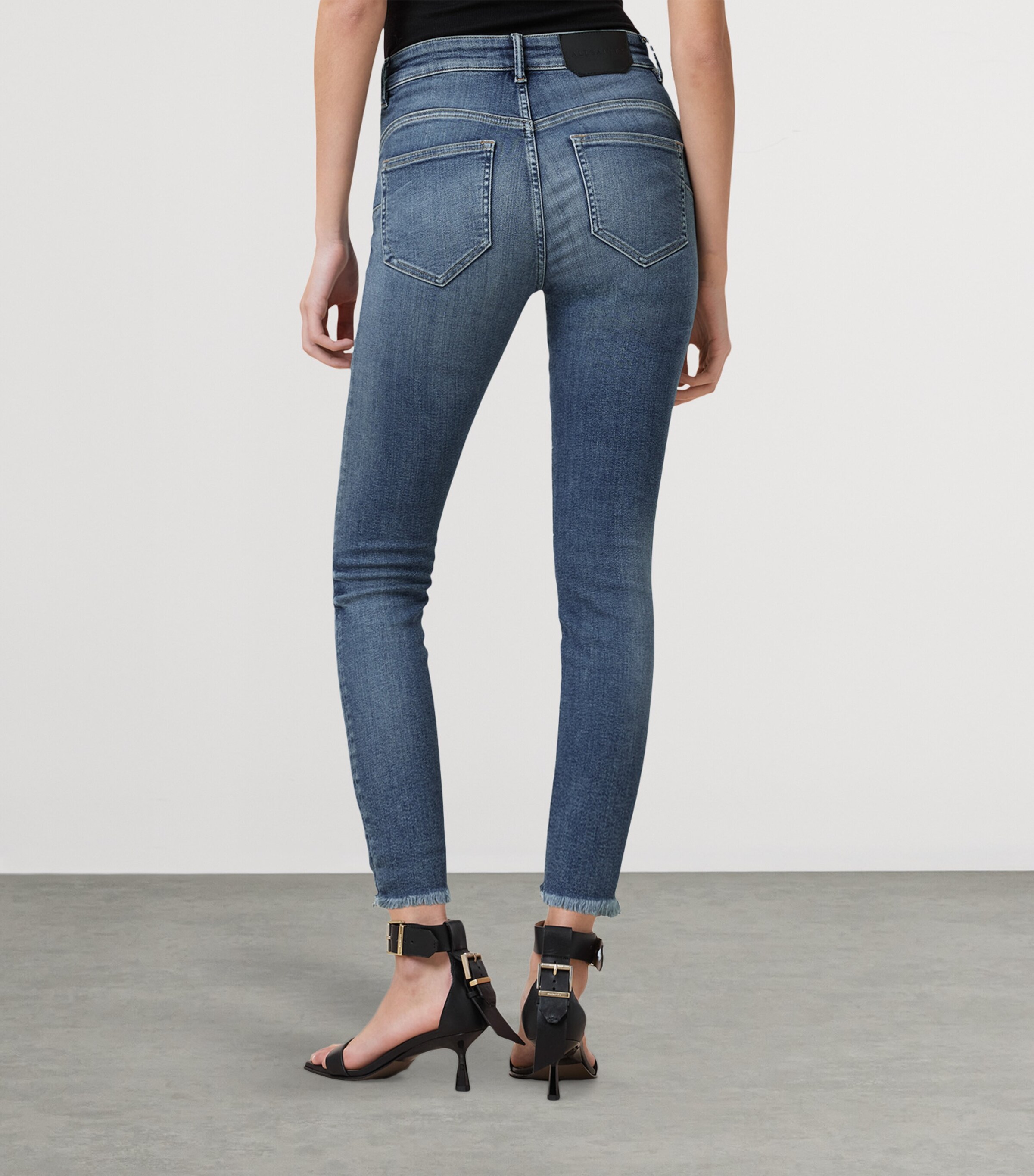 Organic Cotton-Blend Miller Push-Up Skinny Jeans DEEP ROYAL BLUE Image 9