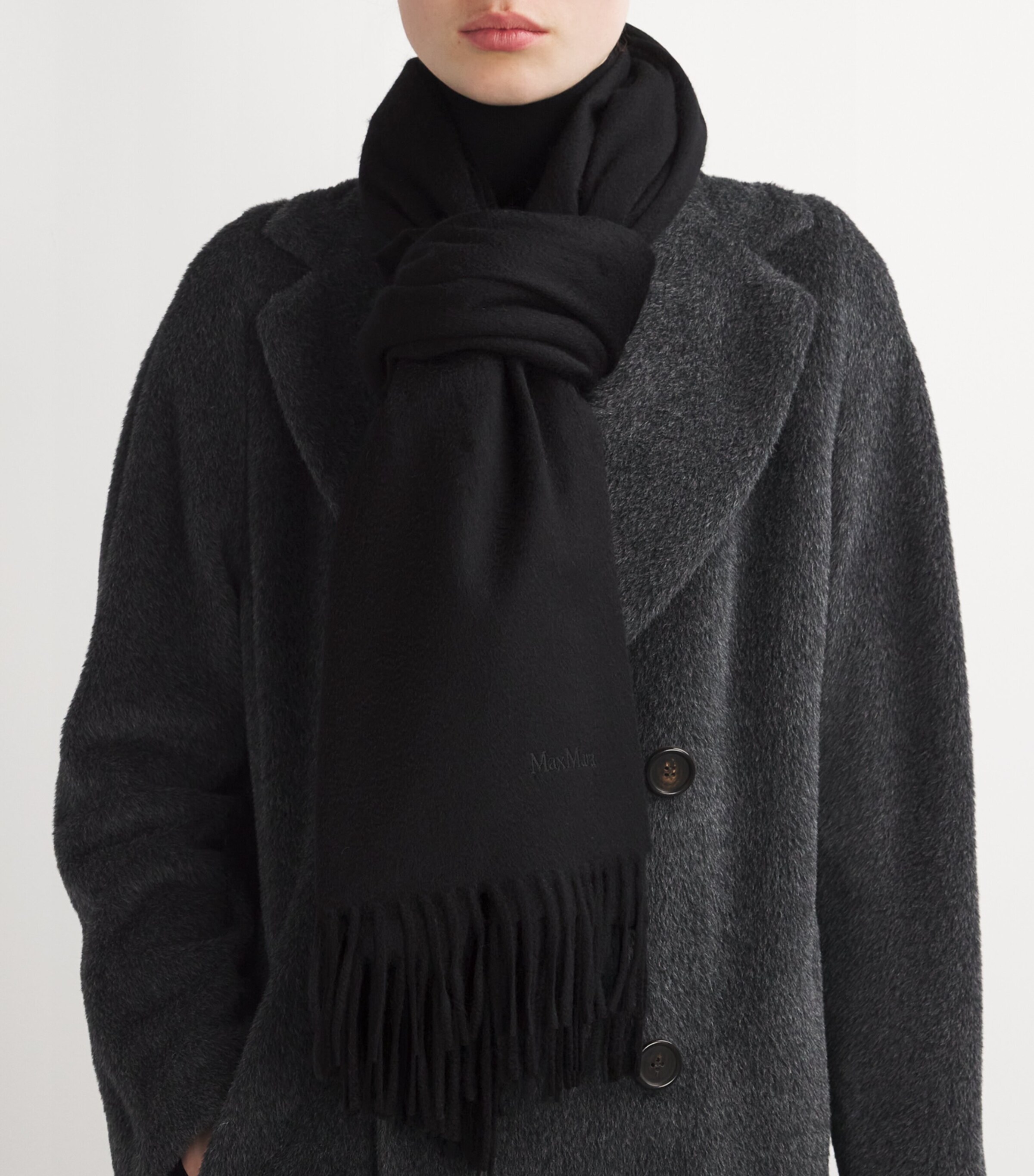 Max Mara Cashmere Fringed Scarf | Harrods QA