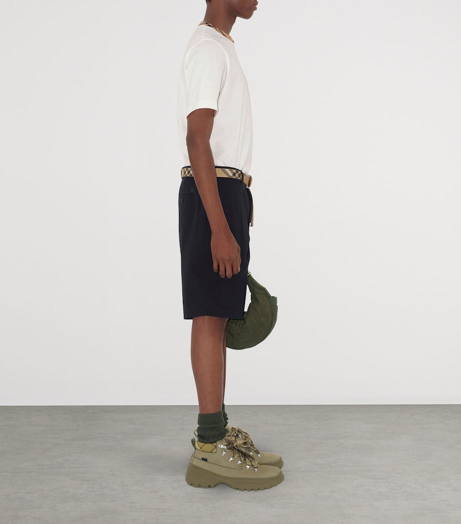 Cotton EKD Slim Shorts NAVY Image 4