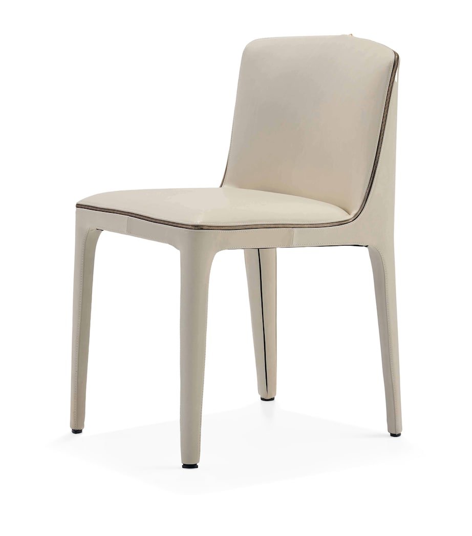 Leather Medusa Dining Chair POWDER GREY Image 1
