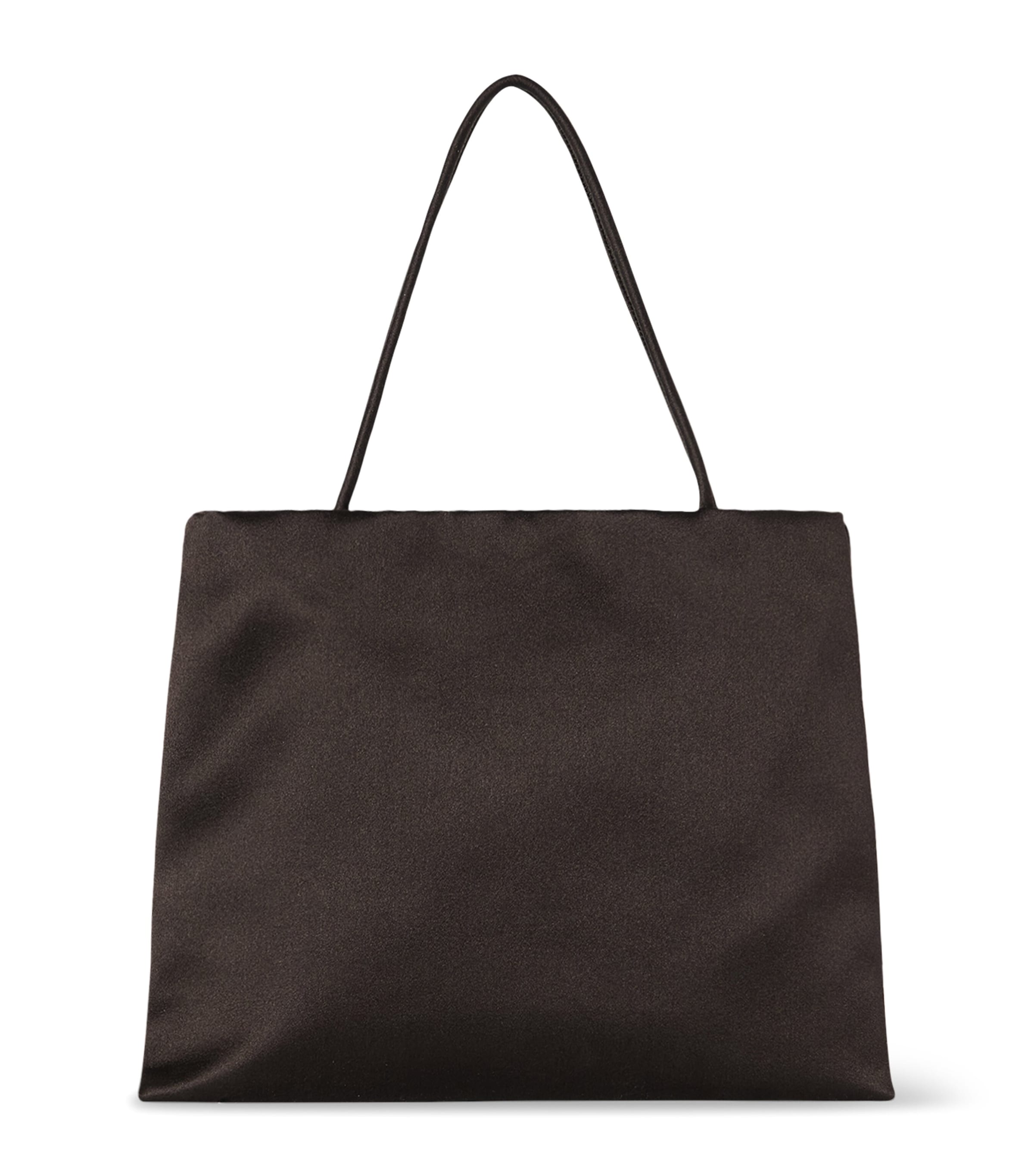 The Row Brown Cecily Silk Tote Bag | Harrods US