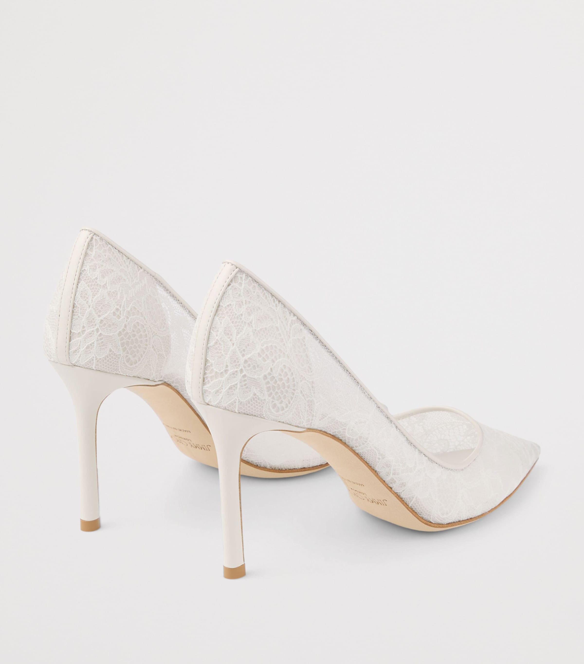 Jimmy Choo Romy 85 Lace Pumps Ivory Image 5
