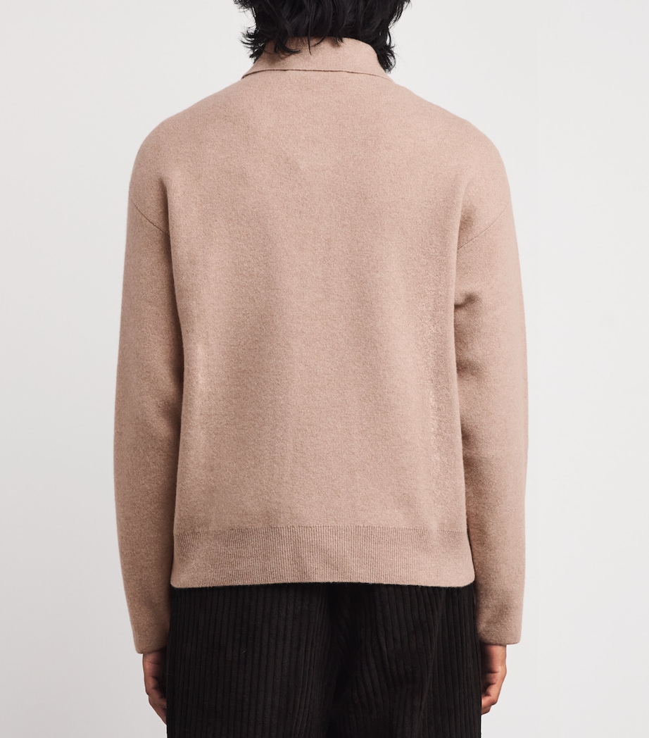 Merino Wool-Cashmere Sweater 150-BEIGE Image 4