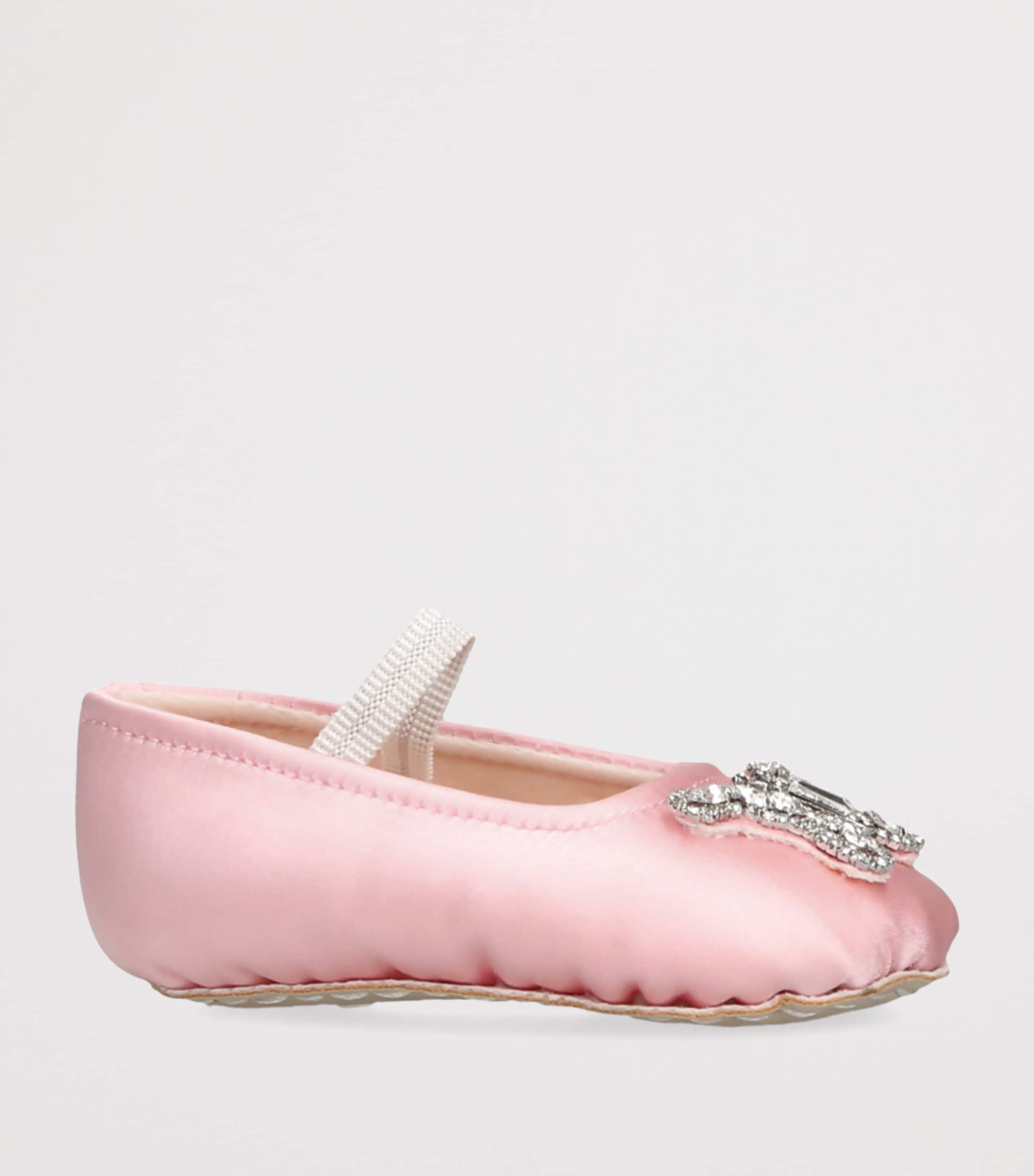 Satin Odette Ballet Flats PALE PINK Image 3