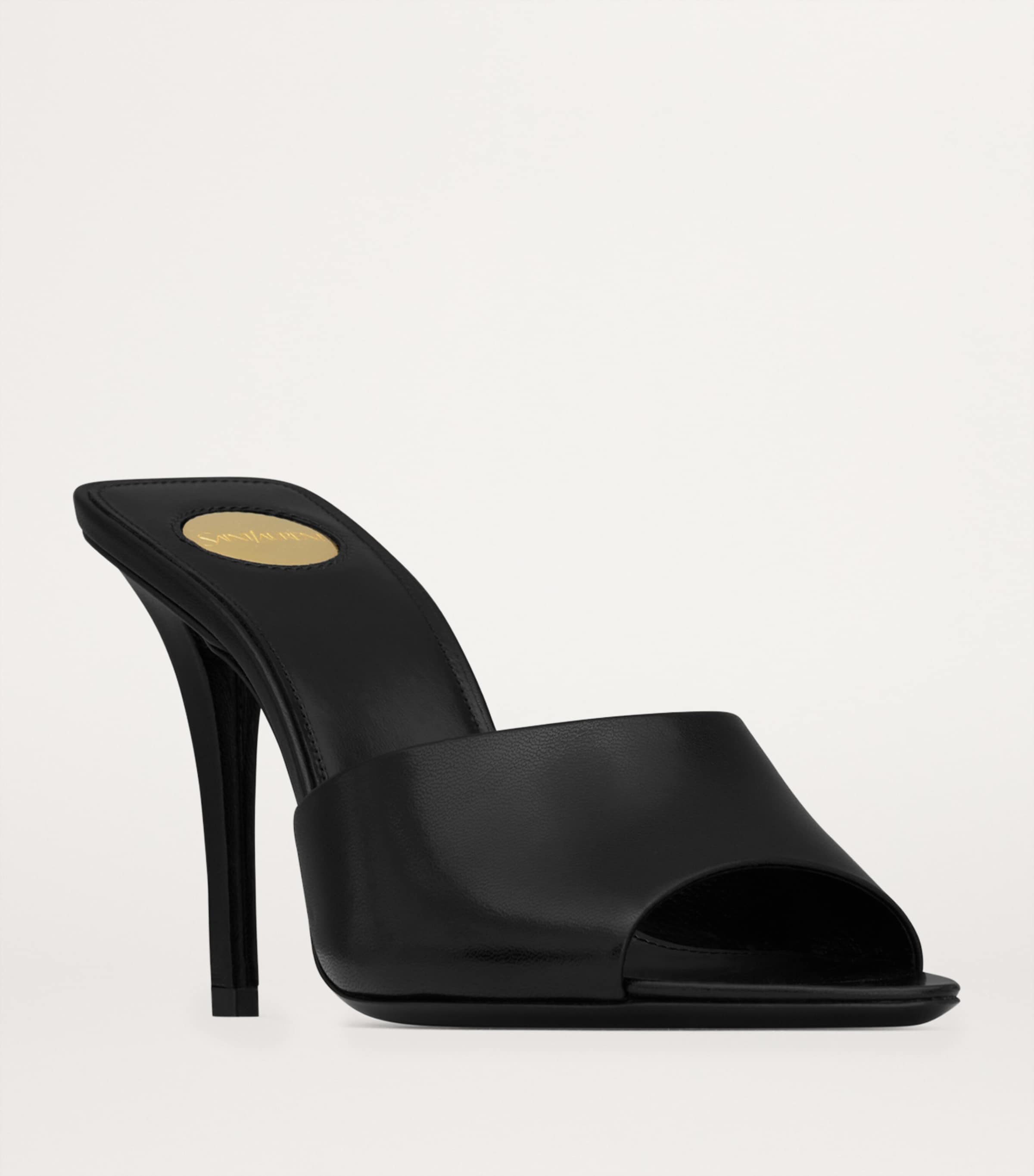 Saint Laurent Leather Romy Mules 90 | Harrods US