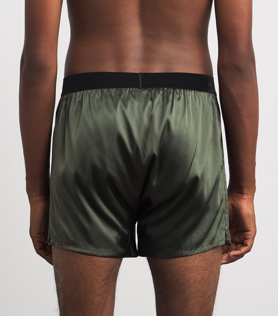 Silk Logo Boxers 306DEEP MILITARY Image 3