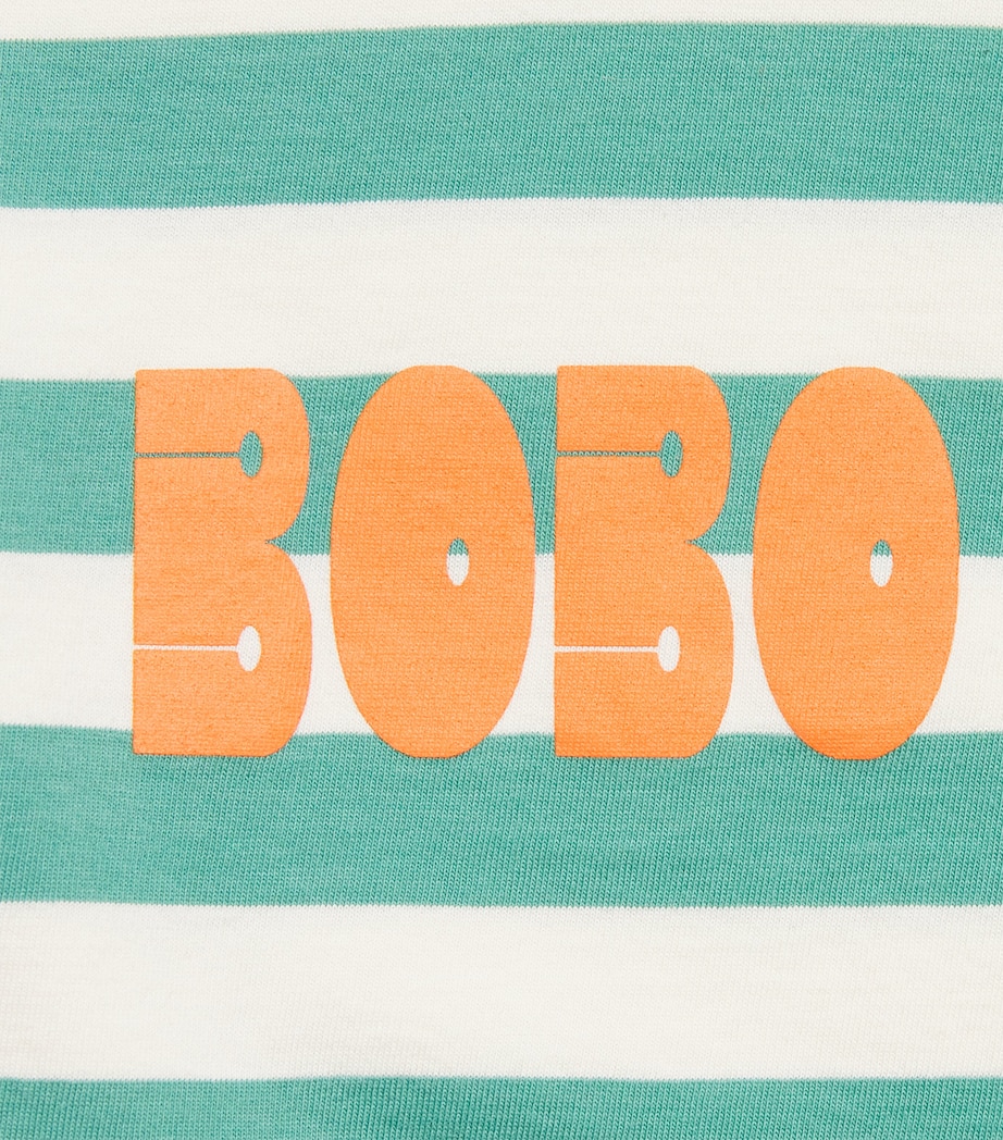 Bobo Choses Cotton Stripe T-Shirt Offwhite Image 3