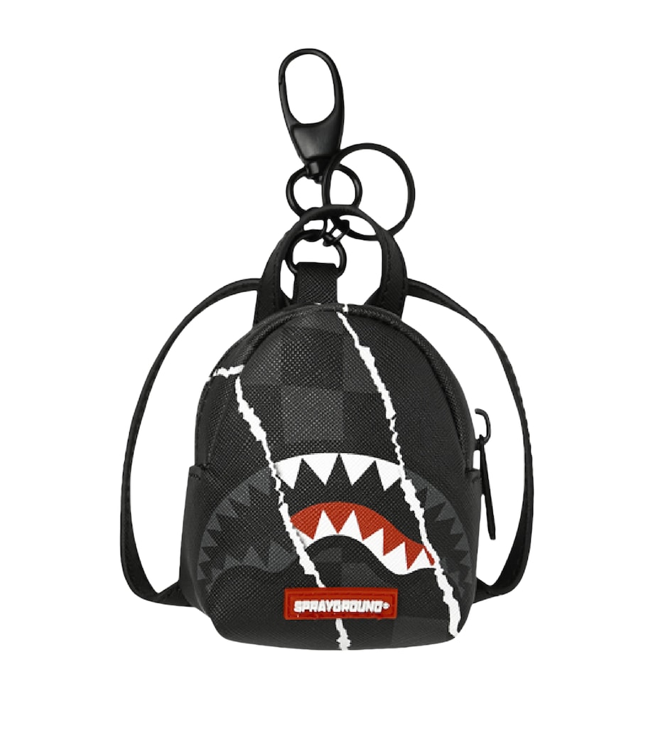 Sprayground Centre Rip Revealing Grey Keyring Grey Image 1