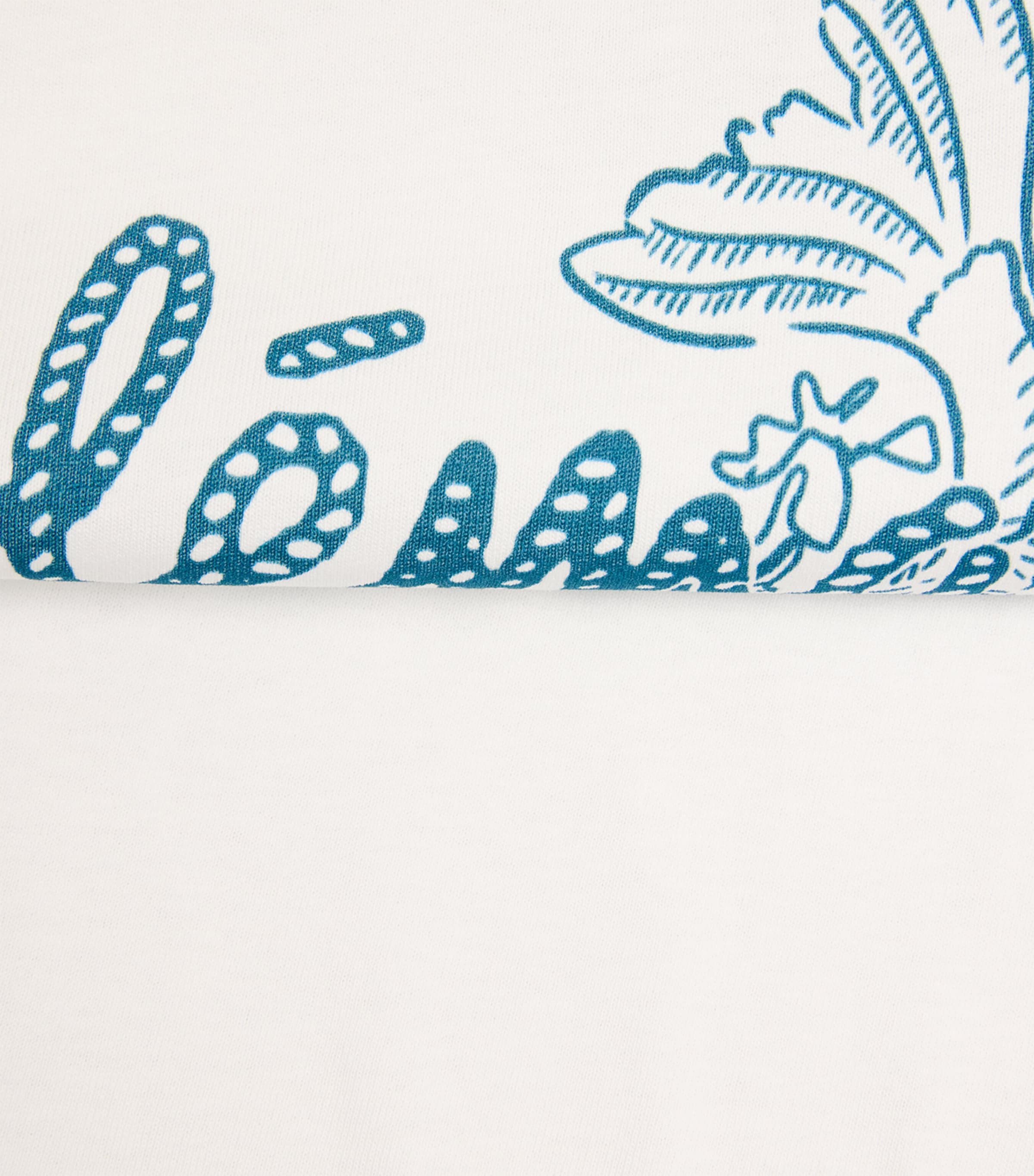 ALEMAIS Womens Cotton Lucky T-Shirt Cream Image 6