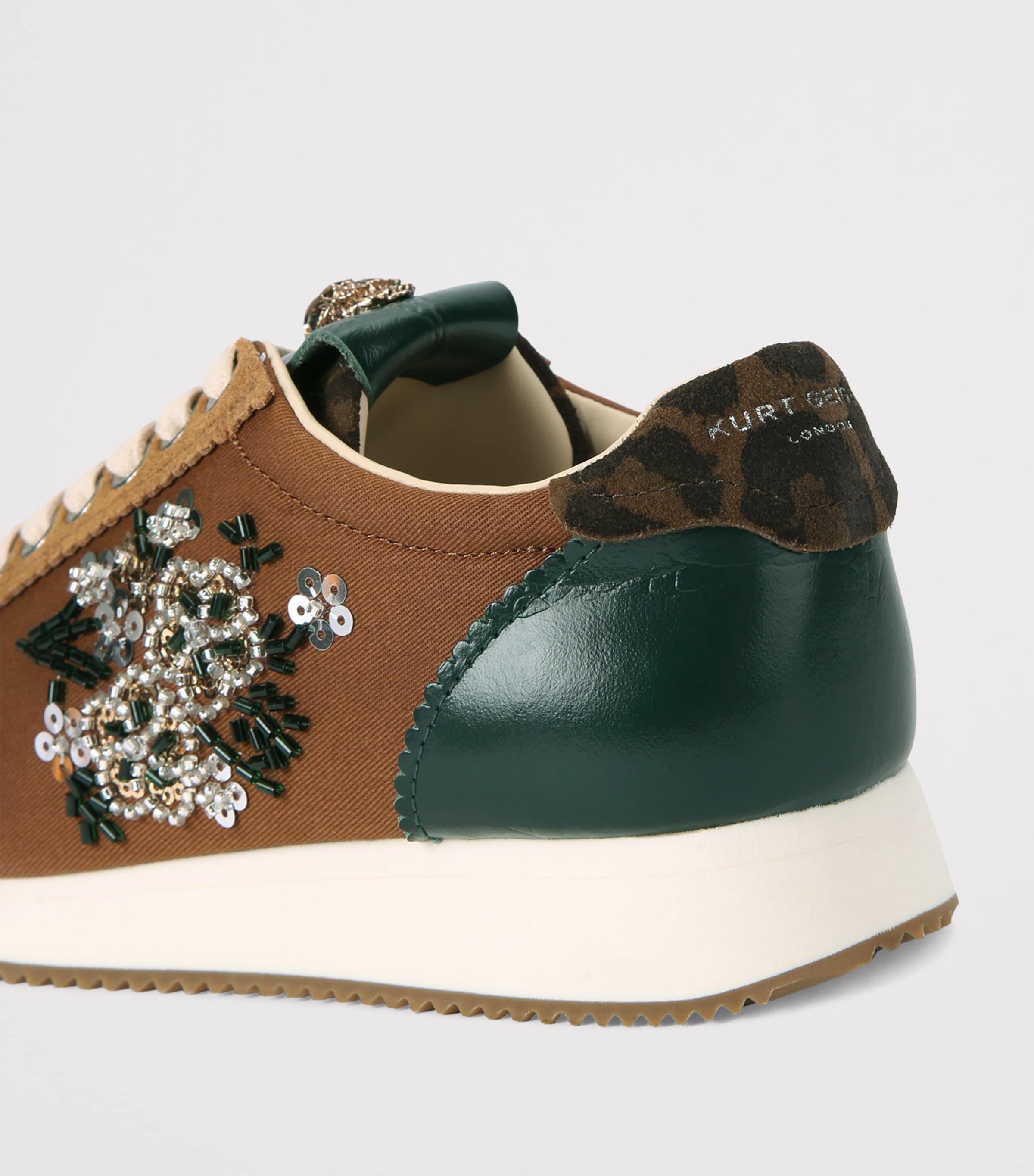 Kurt Geiger London Embellished Islington Pump Sneakers Brown/oth Image 2