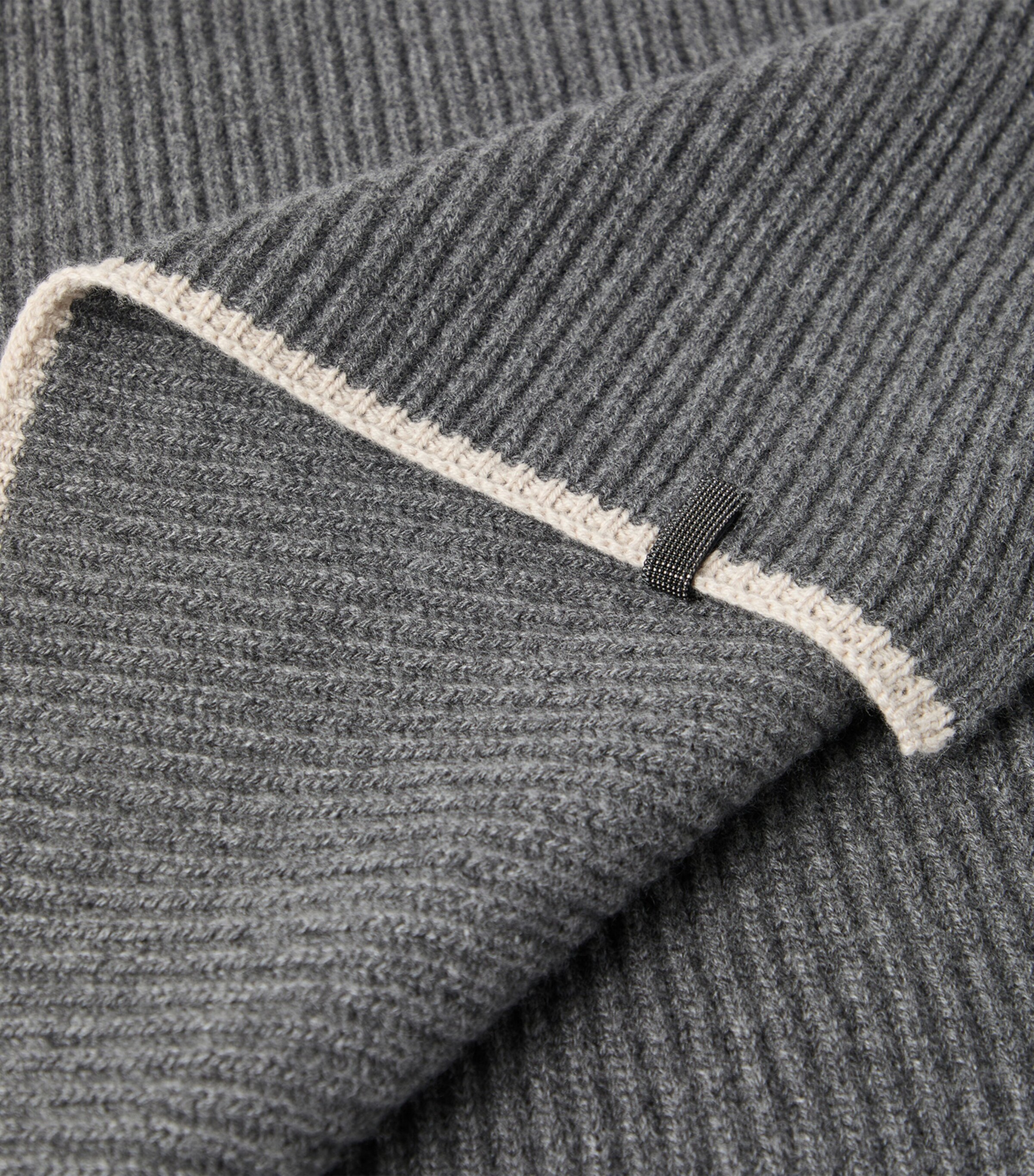 Cashmere English Rib Monili Scarf CGF16 Image 5