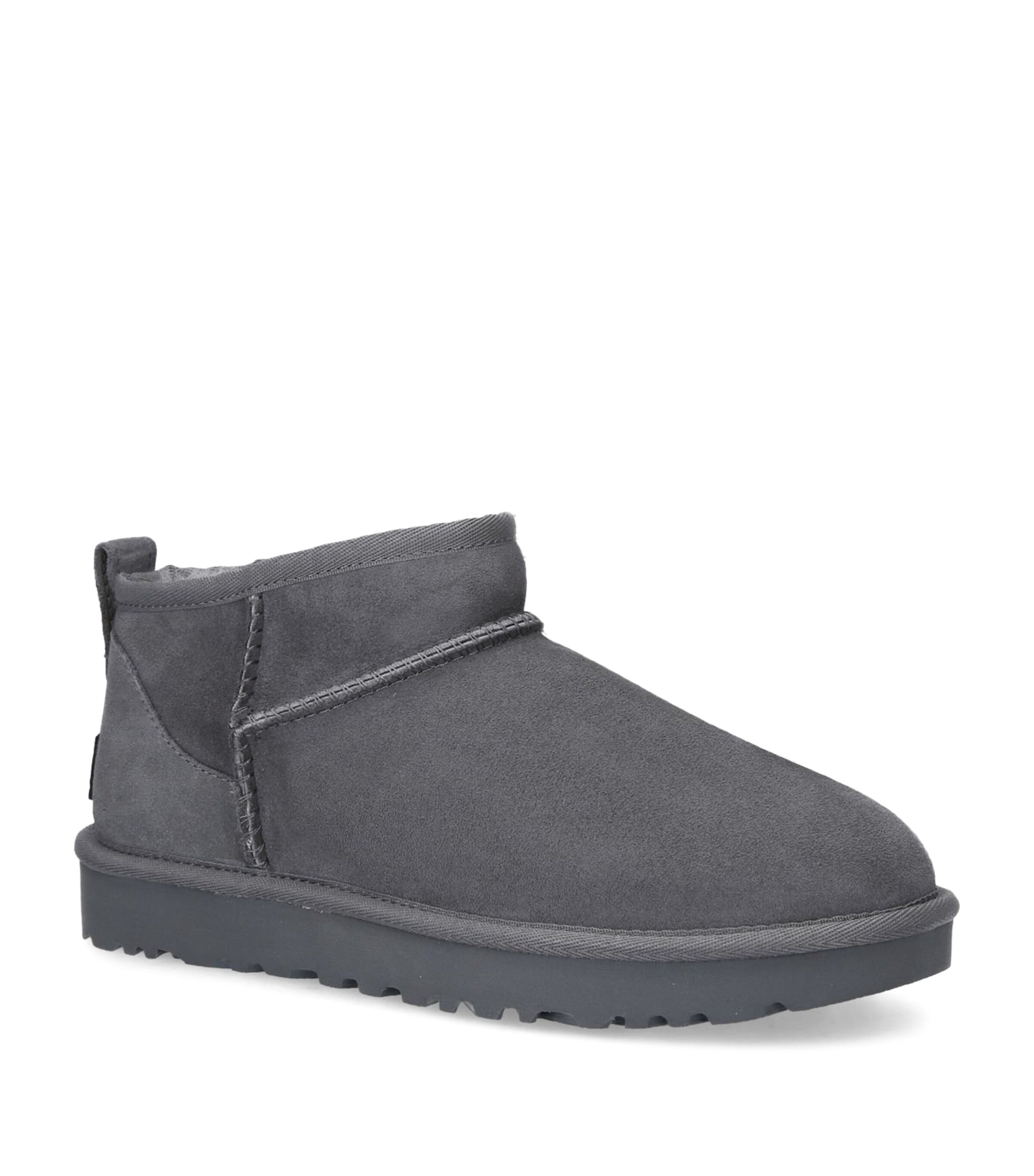 UGG Womens Suede Classic Ultra Mini Boots Grey Image 3