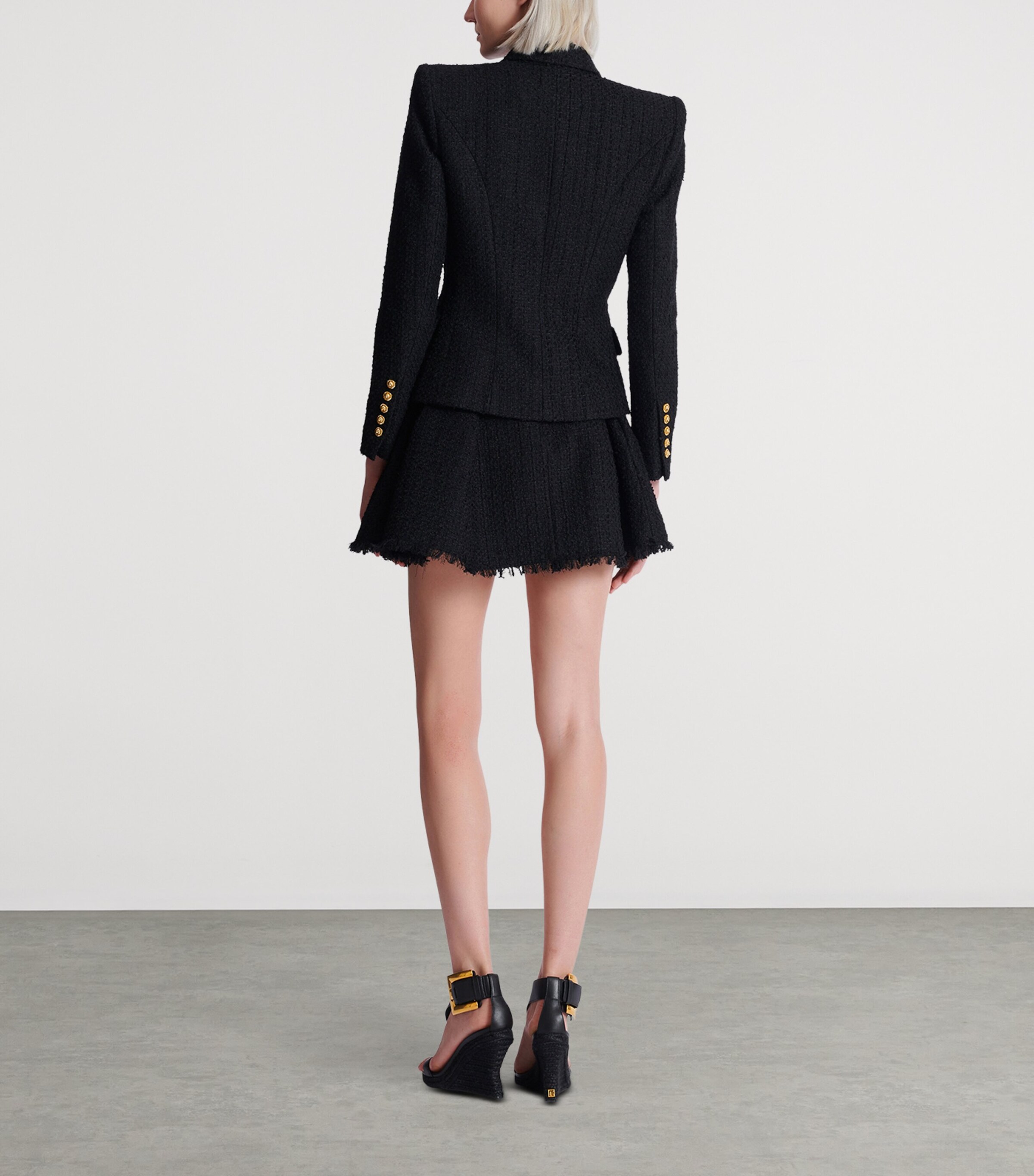 Tweed Tailored Jacket 0PA NOIR Image 7