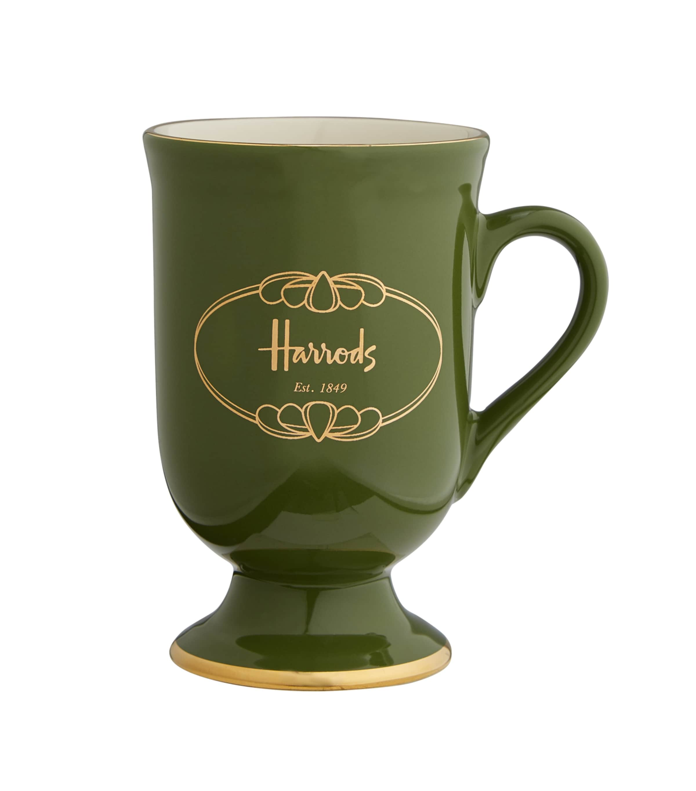 Harrods Green Pedestal Mug