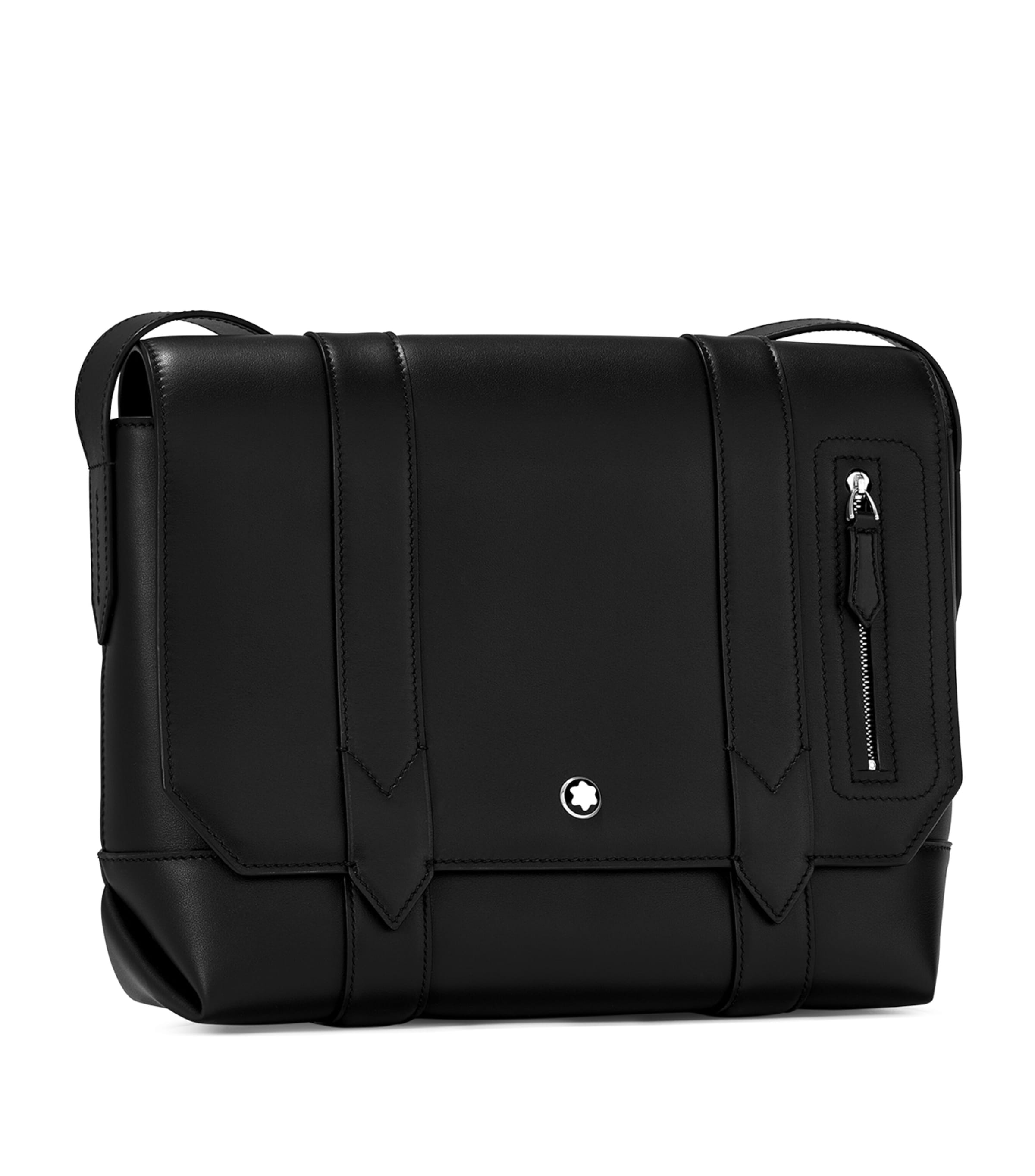 Small Leather Meisterstück Selection Messenger Bag BLACK Image 2