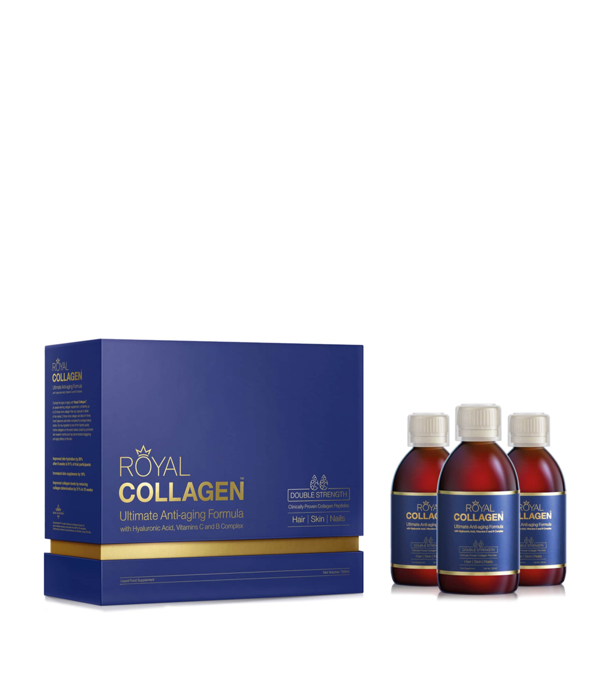 Royal Nutrition Royal Collagen (3 x 250ml) | Health & Wellbeing | Vitamins & Supplements | Body Care | Beauty Supplements | Beauty Gift Sets | Bath & Body Gift Sets | Beauty Bestsellers