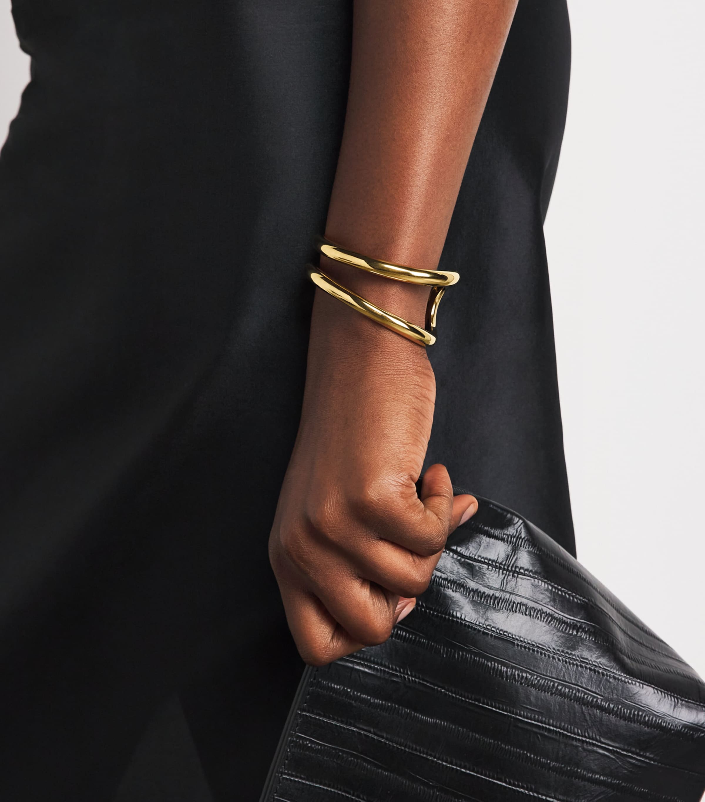 LIÉ STUDIO Gold Plated Maggie Cuff Bracelet Gold Image 2