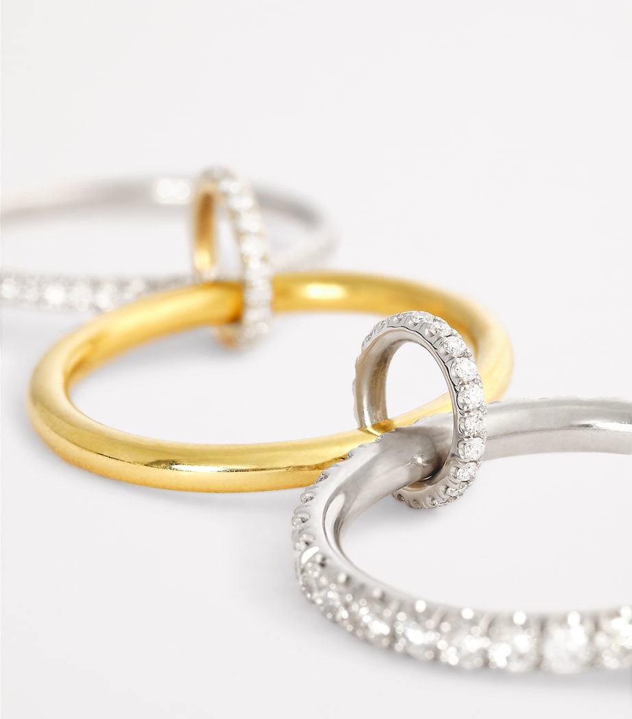 Yellow Gold, White Gold and Diamond Alia Ring YELLOW GOLD Image 4