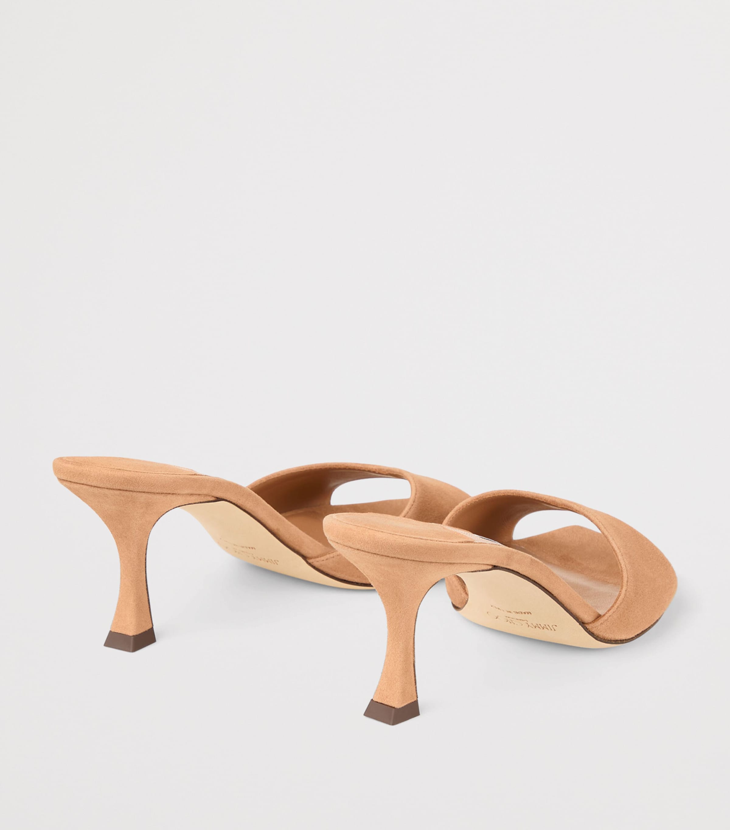 Skye 70 Leather Mules TOFFEE Image 3