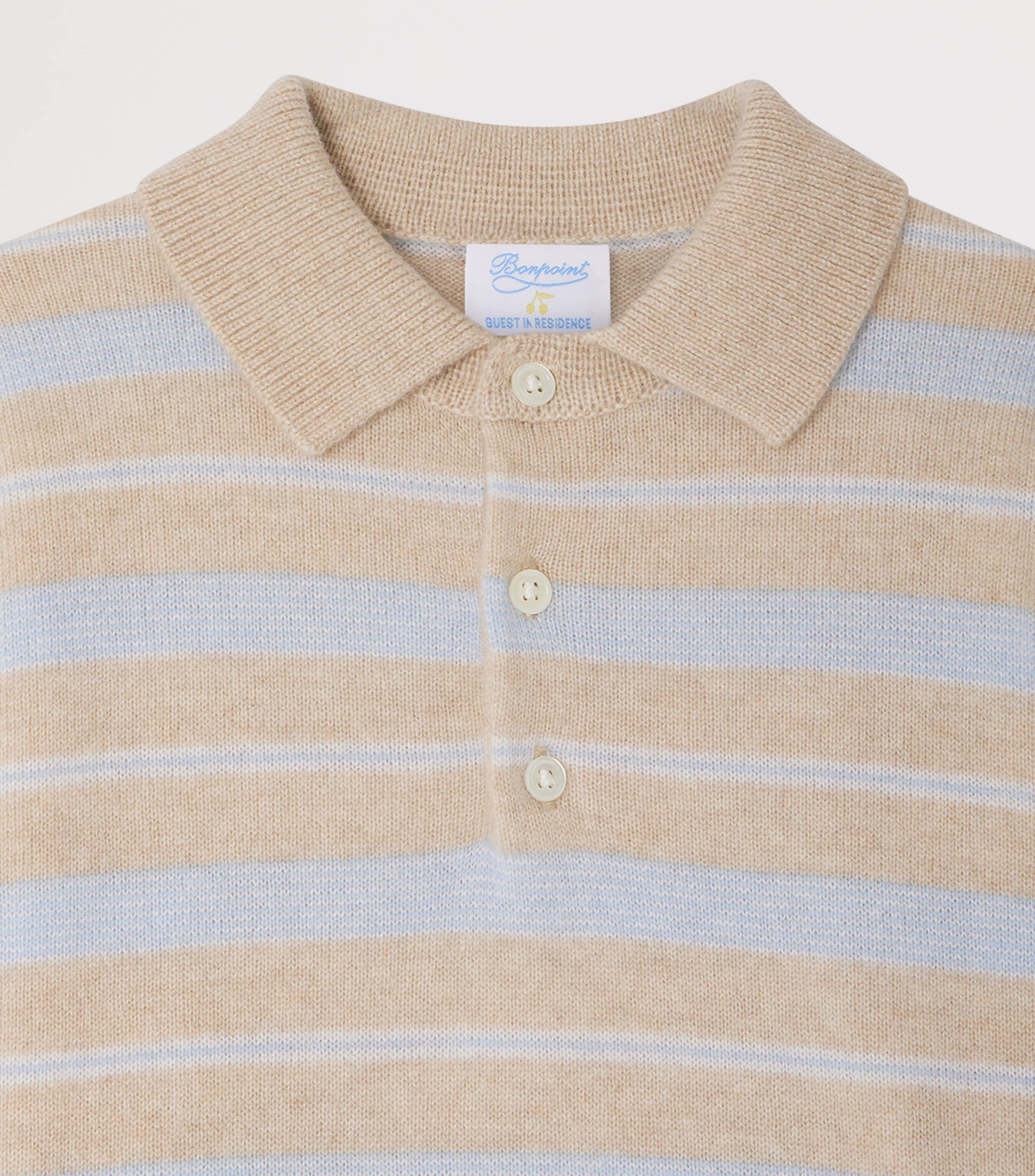 x Guest In Residence Cashmere Louie Polo Sweater (4-8 Years) RA SABLE Image 3