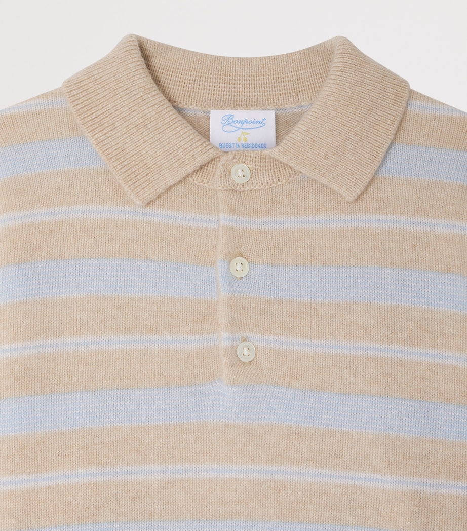 x Guest In Residence Cashmere Louie Polo Sweater (4-8 Years) RA SABLE Image 3