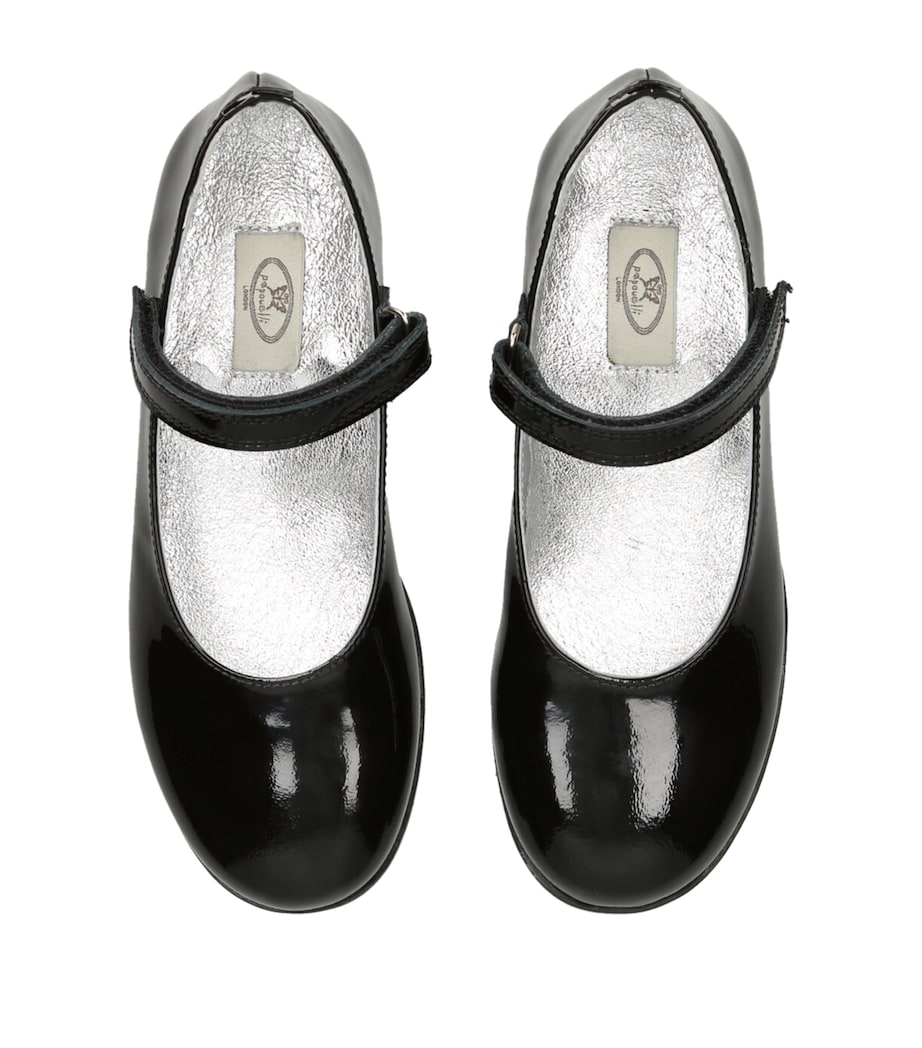 Patent Leather Evie Flats BLACK Image 4