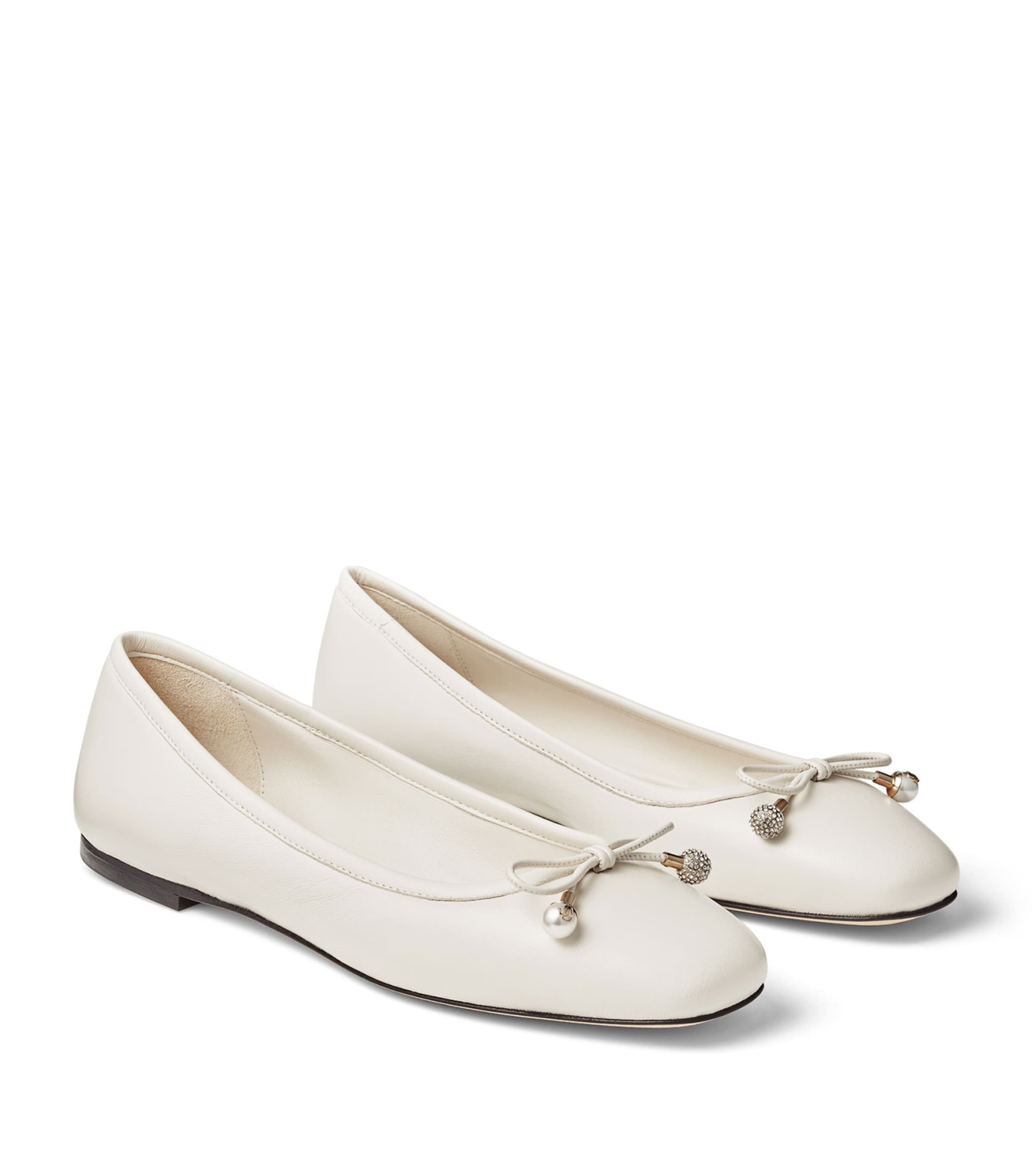 Elme Lambskin Ballet Flats LATTE Image 4