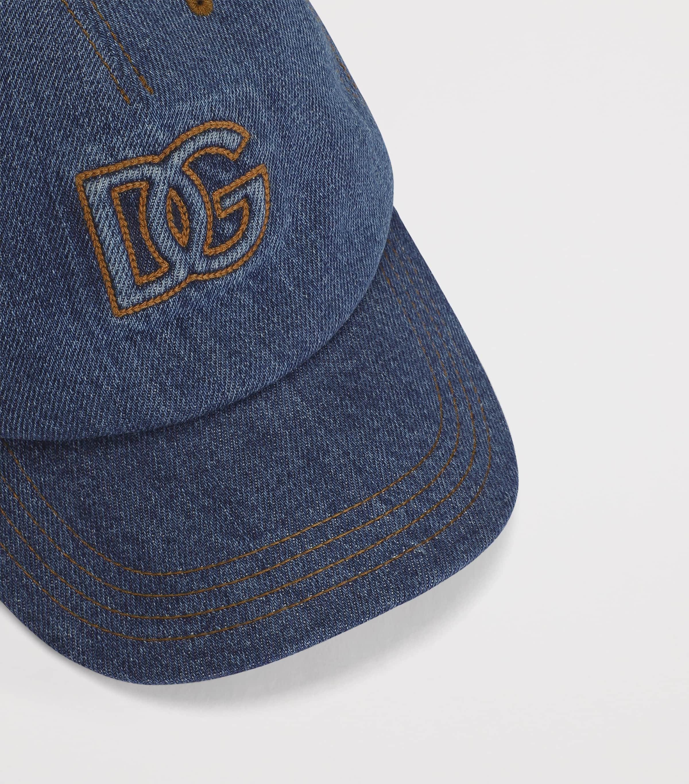 Dolce&Gabbana Kids Denim Logo Cap Combined Colou Image 3