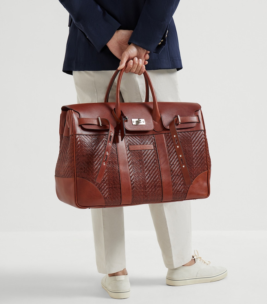 Leather Woven Holdall C9186 Image 2