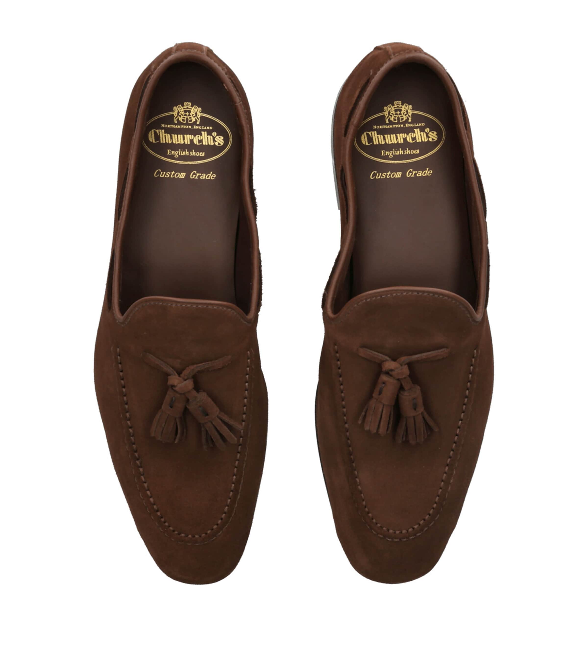 Suede Maidstone Tassle Loafers MID BROWN Image 4
