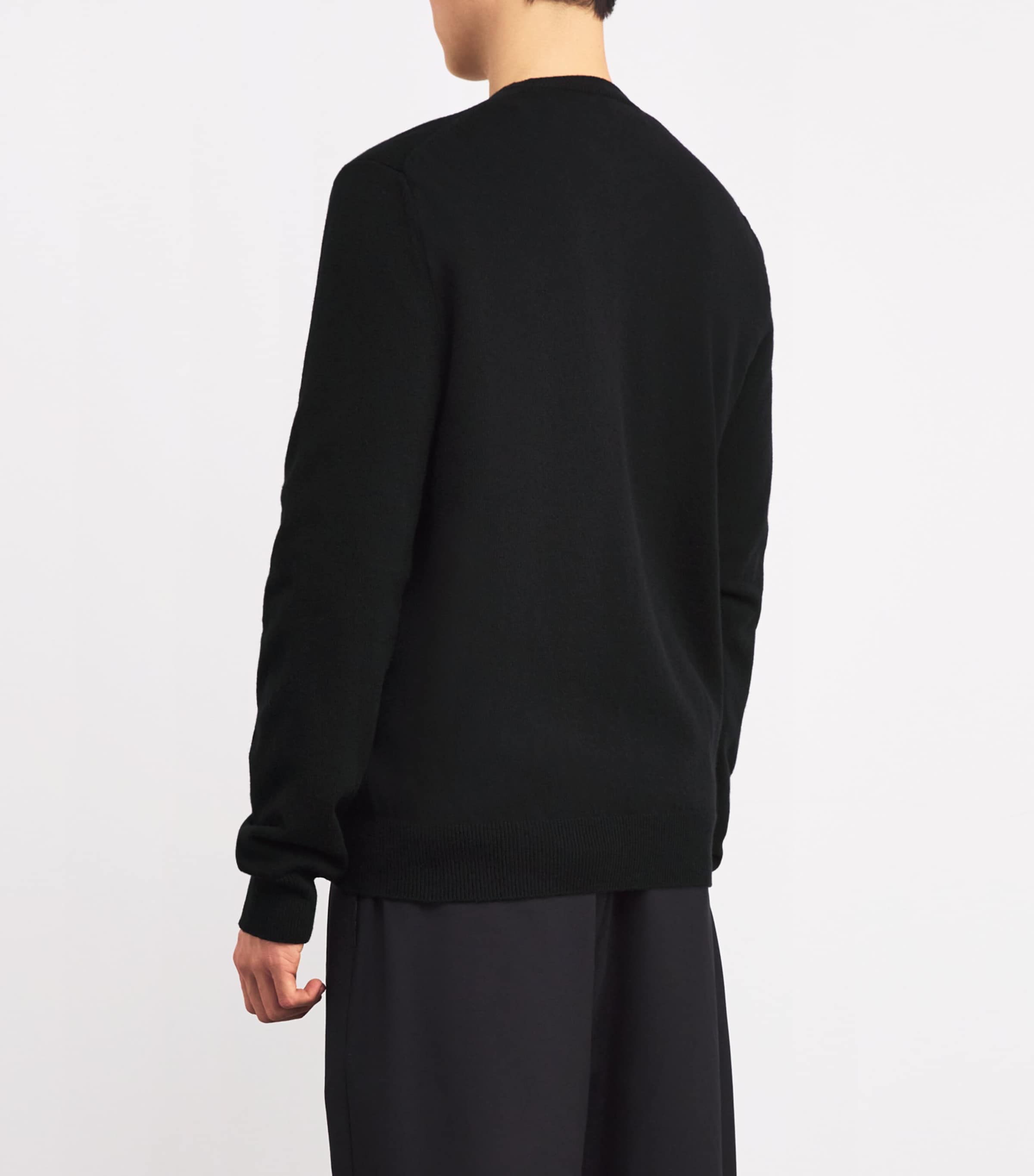 Wool Heart Cardigan BLACK Image 4